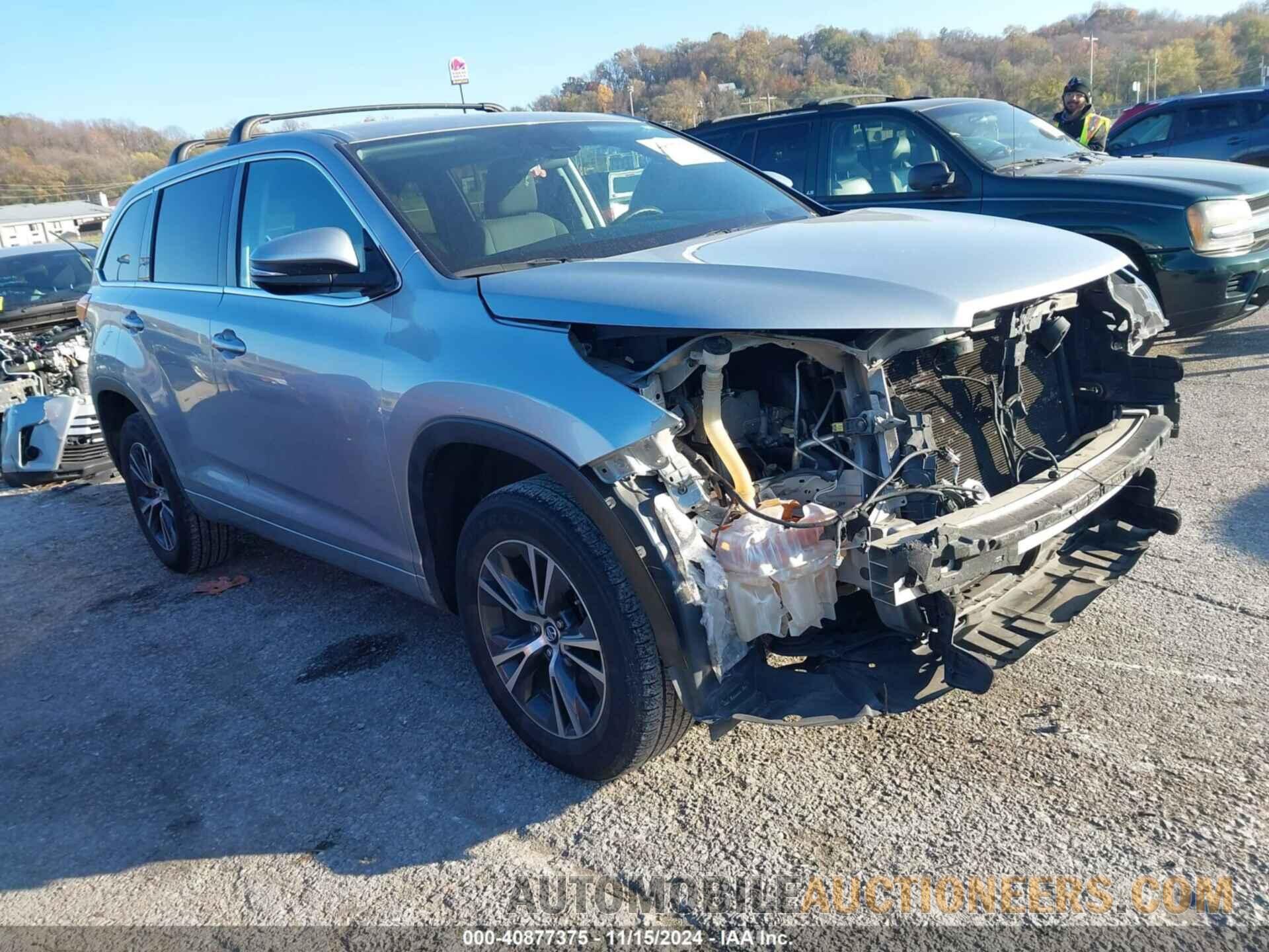 5TDZZRFH7HS200526 TOYOTA HIGHLANDER 2017