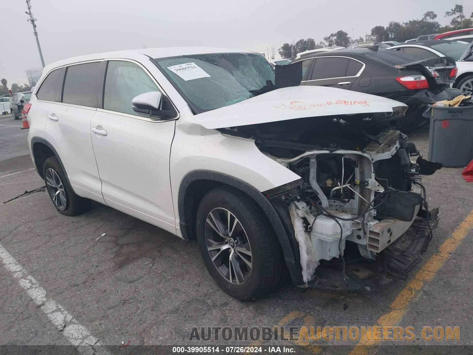 5TDZZRFH7HS205774 TOYOTA HIGHLANDER 2017