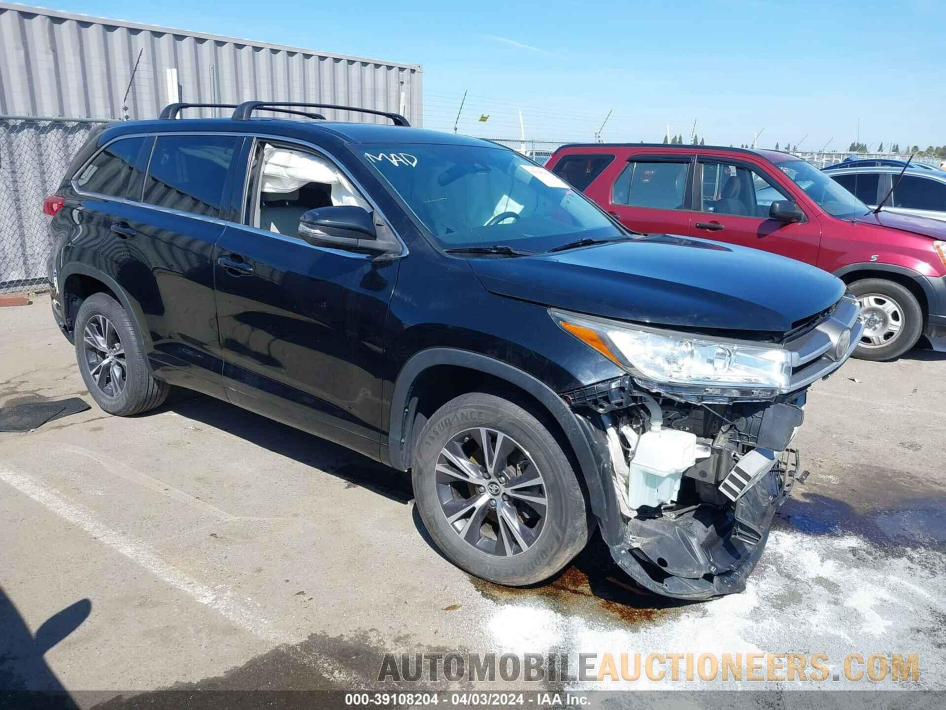 5TDZZRFH7JS250736 TOYOTA HIGHLANDER 2018