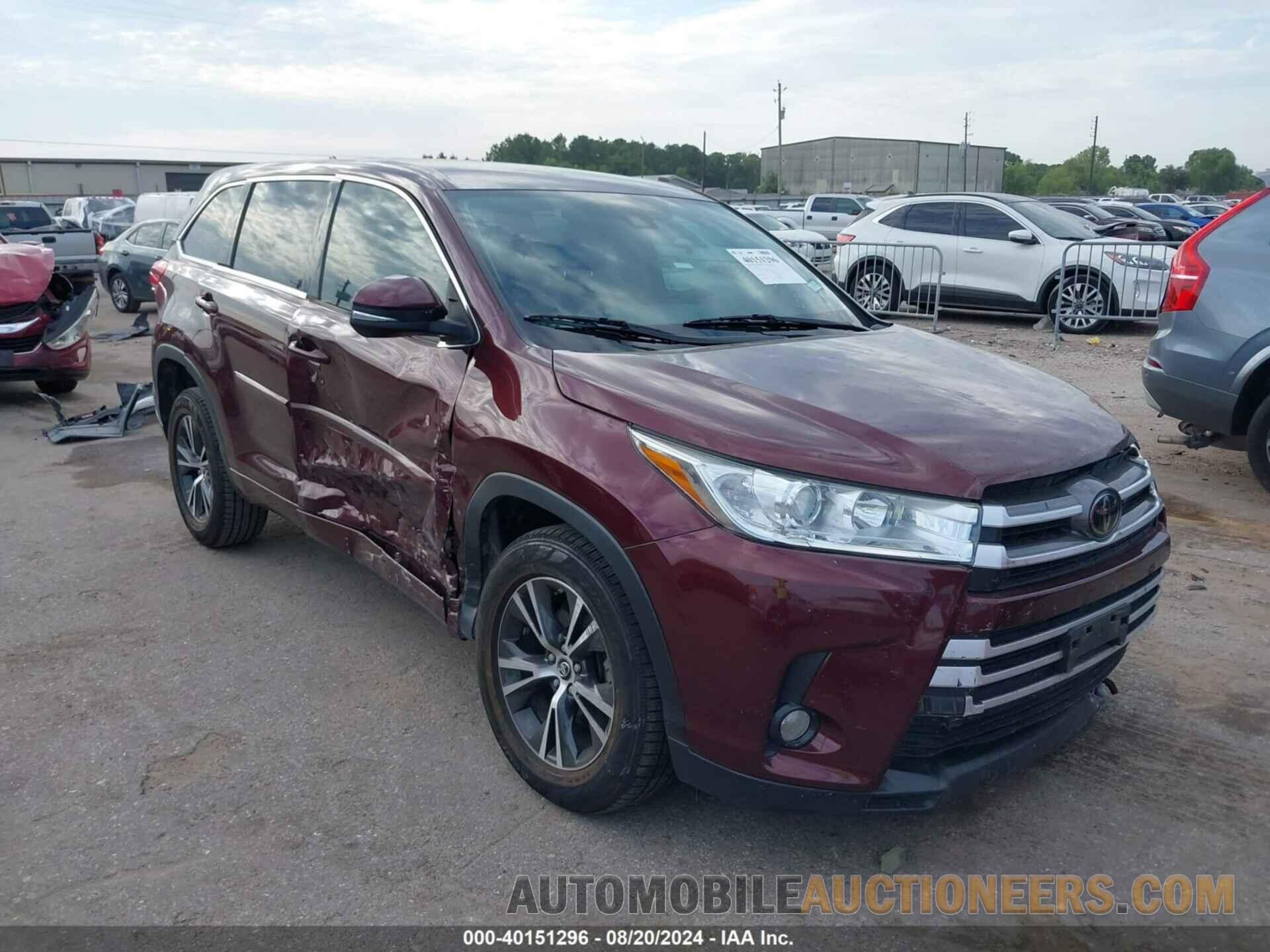 5TDZZRFH7JS278164 TOYOTA HIGHLANDER 2018