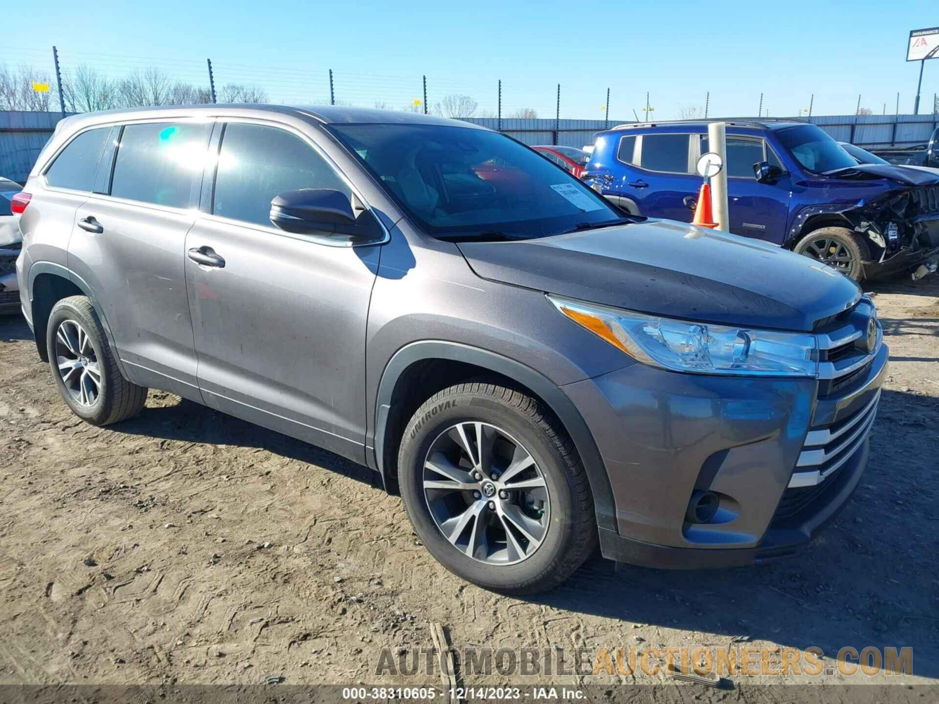 5TDZZRFH7KS298500 TOYOTA HIGHLANDER 2019