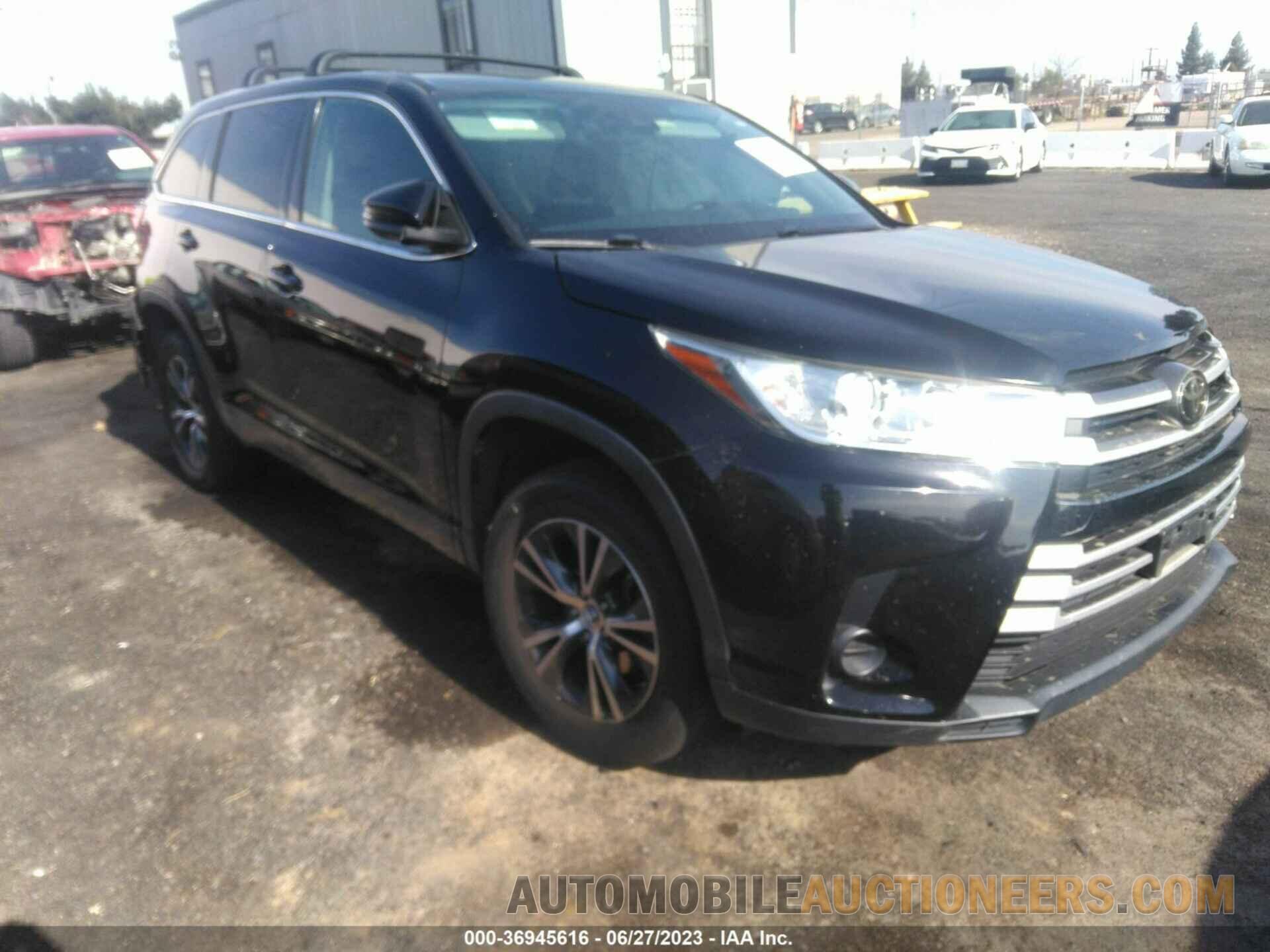 5TDZZRFH8HS209316 TOYOTA HIGHLANDER 2017