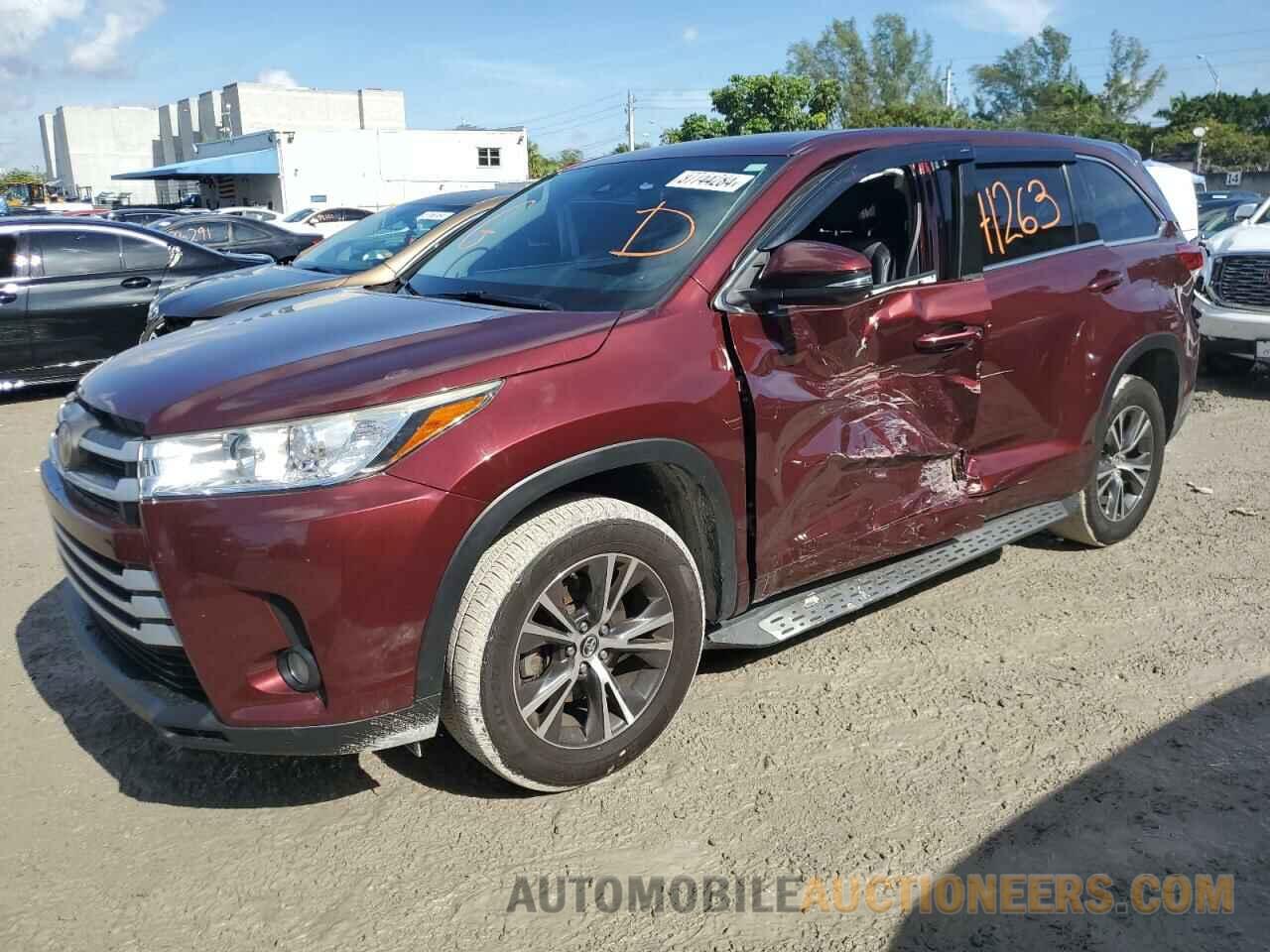 5TDZZRFH8HS212264 TOYOTA HIGHLANDER 2017