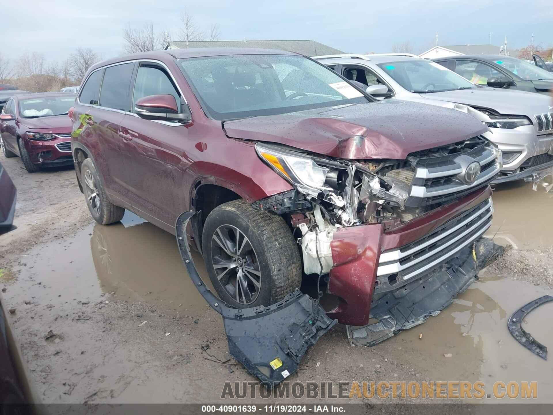 5TDZZRFH8HS225306 TOYOTA HIGHLANDER 2017