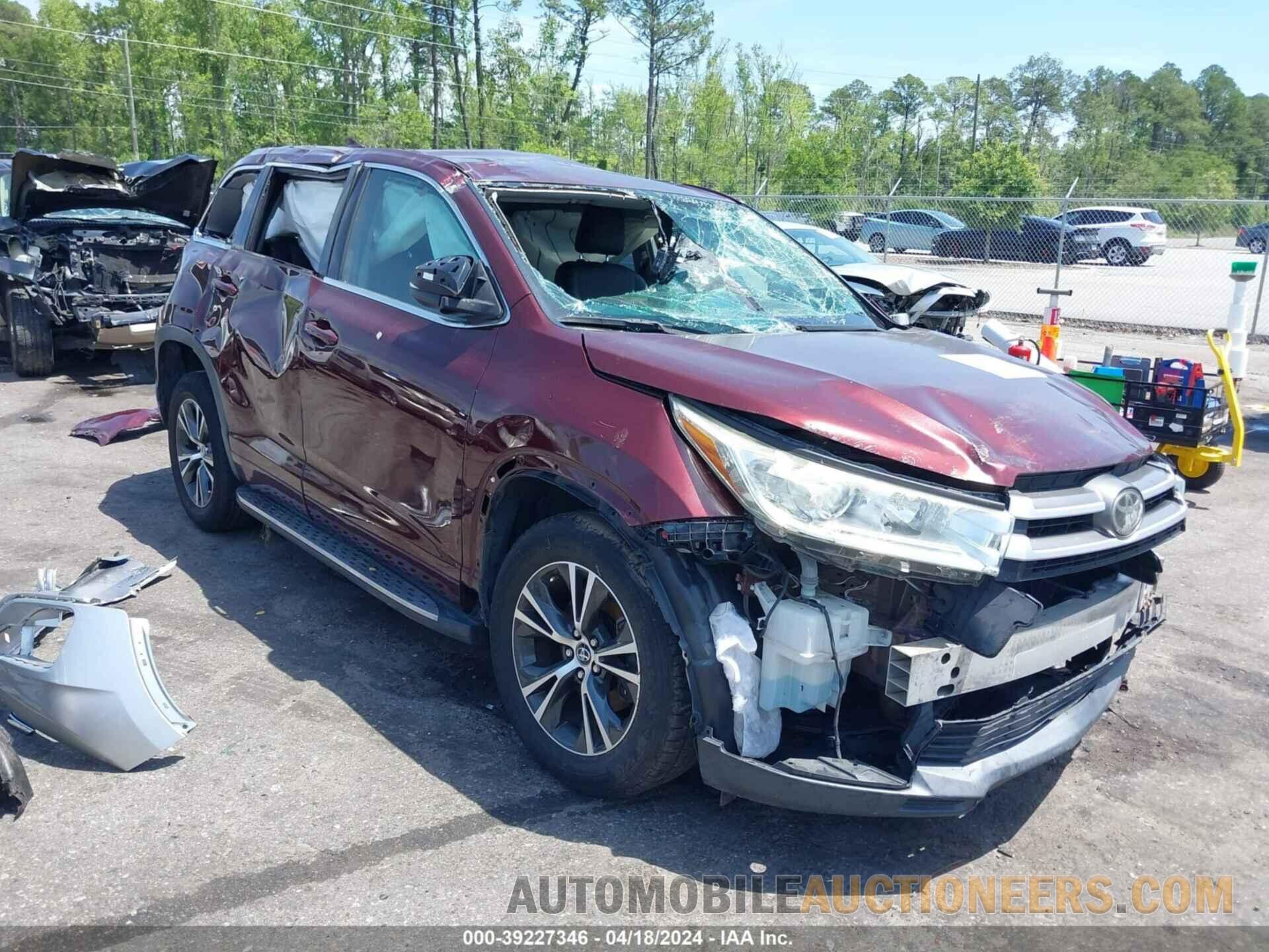 5TDZZRFH8JS242080 TOYOTA HIGHLANDER 2018