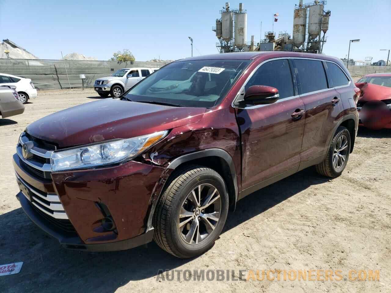 5TDZZRFH8KS351303 TOYOTA HIGHLANDER 2019