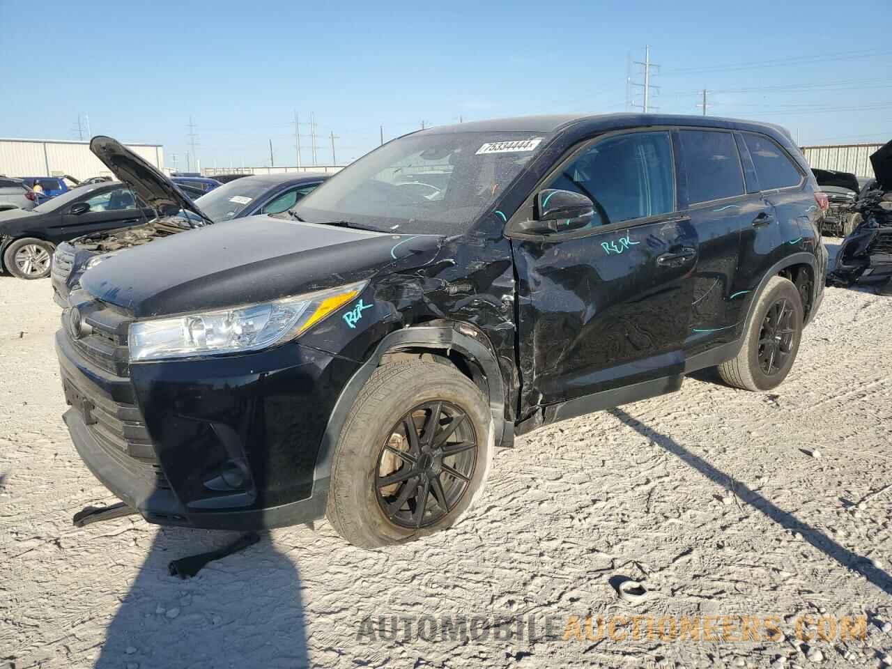 5TDZZRFH9KS303857 TOYOTA HIGHLANDER 2019