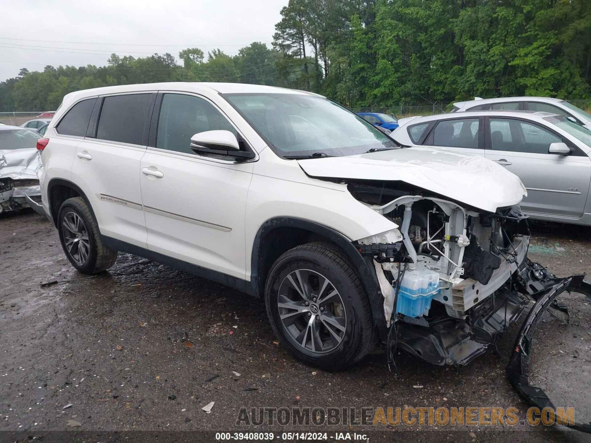 5TDZZRFH9KS306600 TOYOTA HIGHLANDER 2019