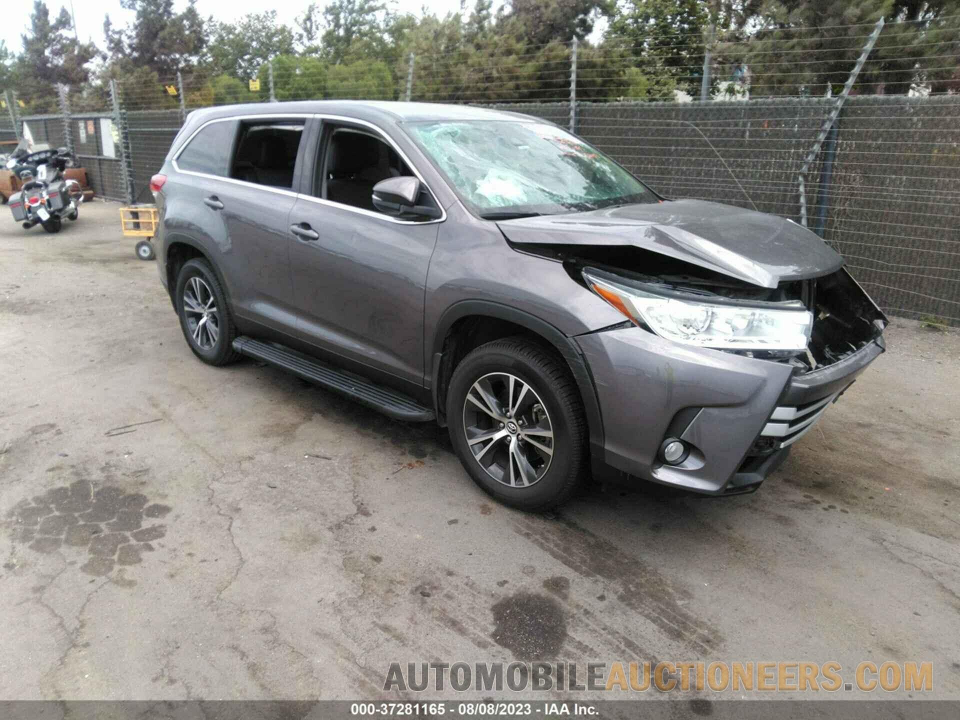 5TDZZRFH9KS328208 TOYOTA HIGHLANDER 2019