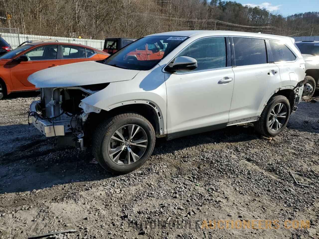 5TDZZRFH9KS343761 TOYOTA HIGHLANDER 2019