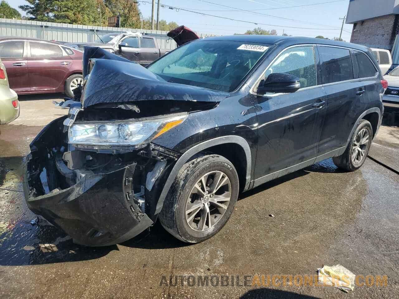 5TDZZRFH9KS360124 TOYOTA HIGHLANDER 2019