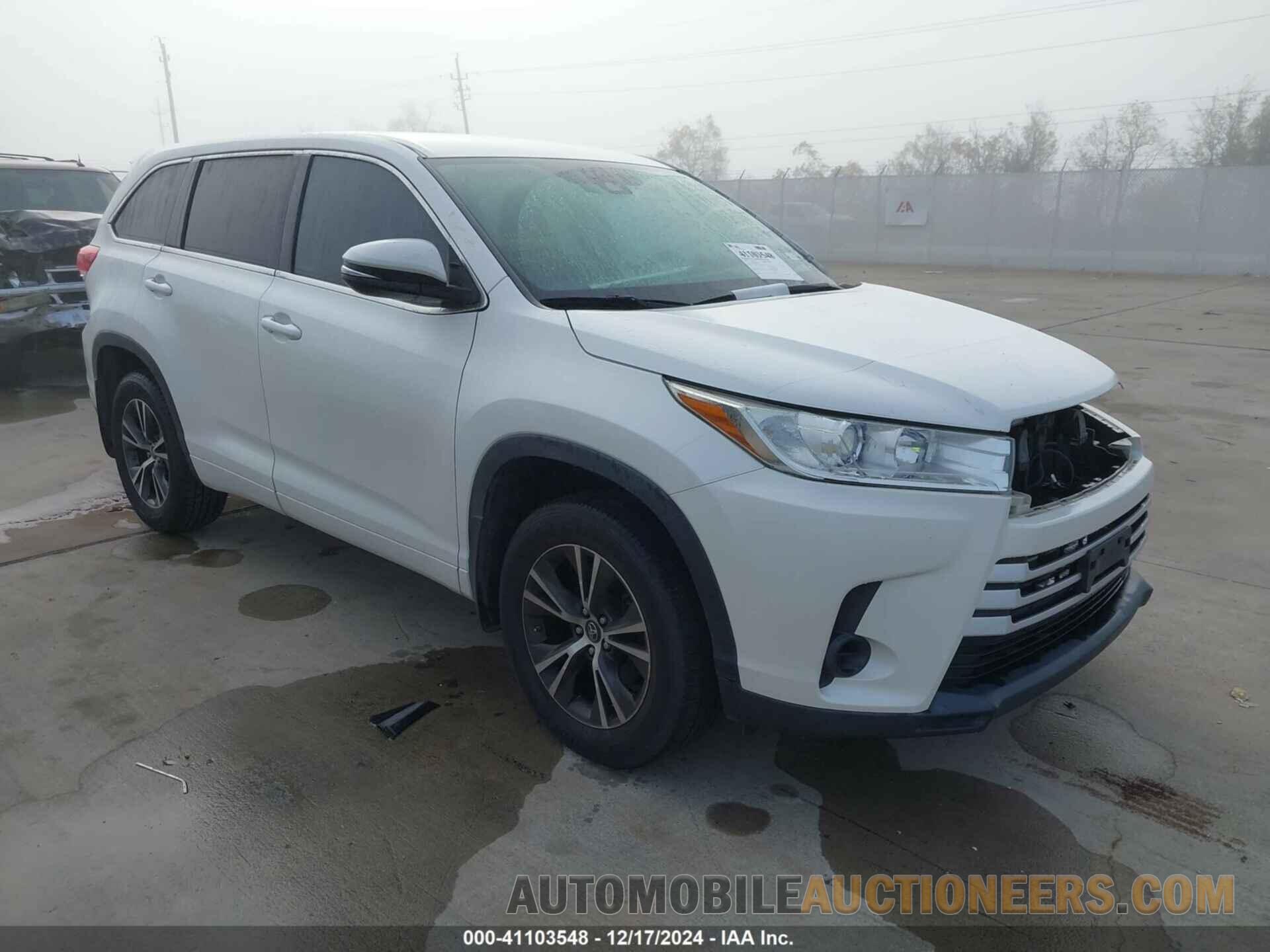 5TDZZRFHXHS207454 TOYOTA HIGHLANDER 2017