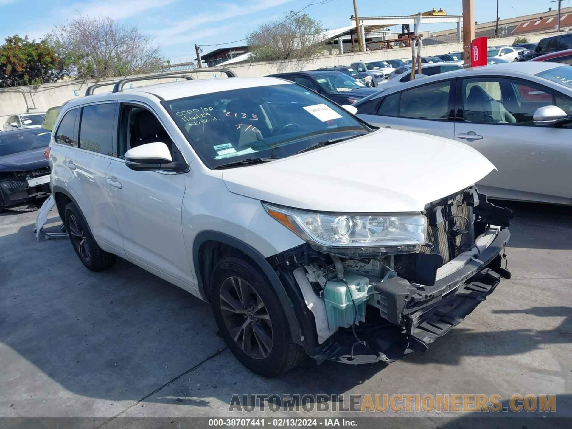 5TDZZRFHXJS249788 TOYOTA HIGHLANDER 2018