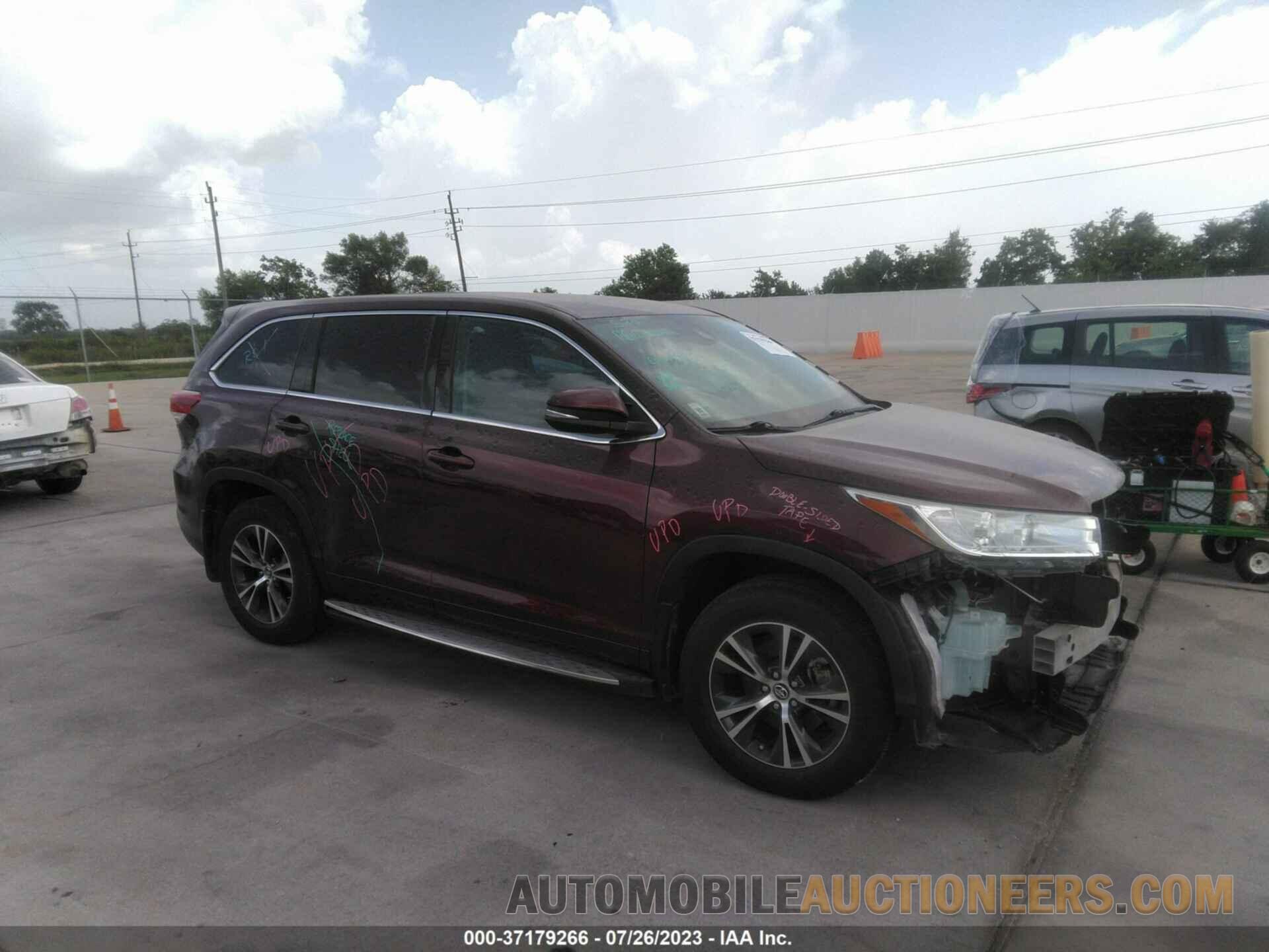 5TDZZRFHXJS263075 TOYOTA HIGHLANDER 2018