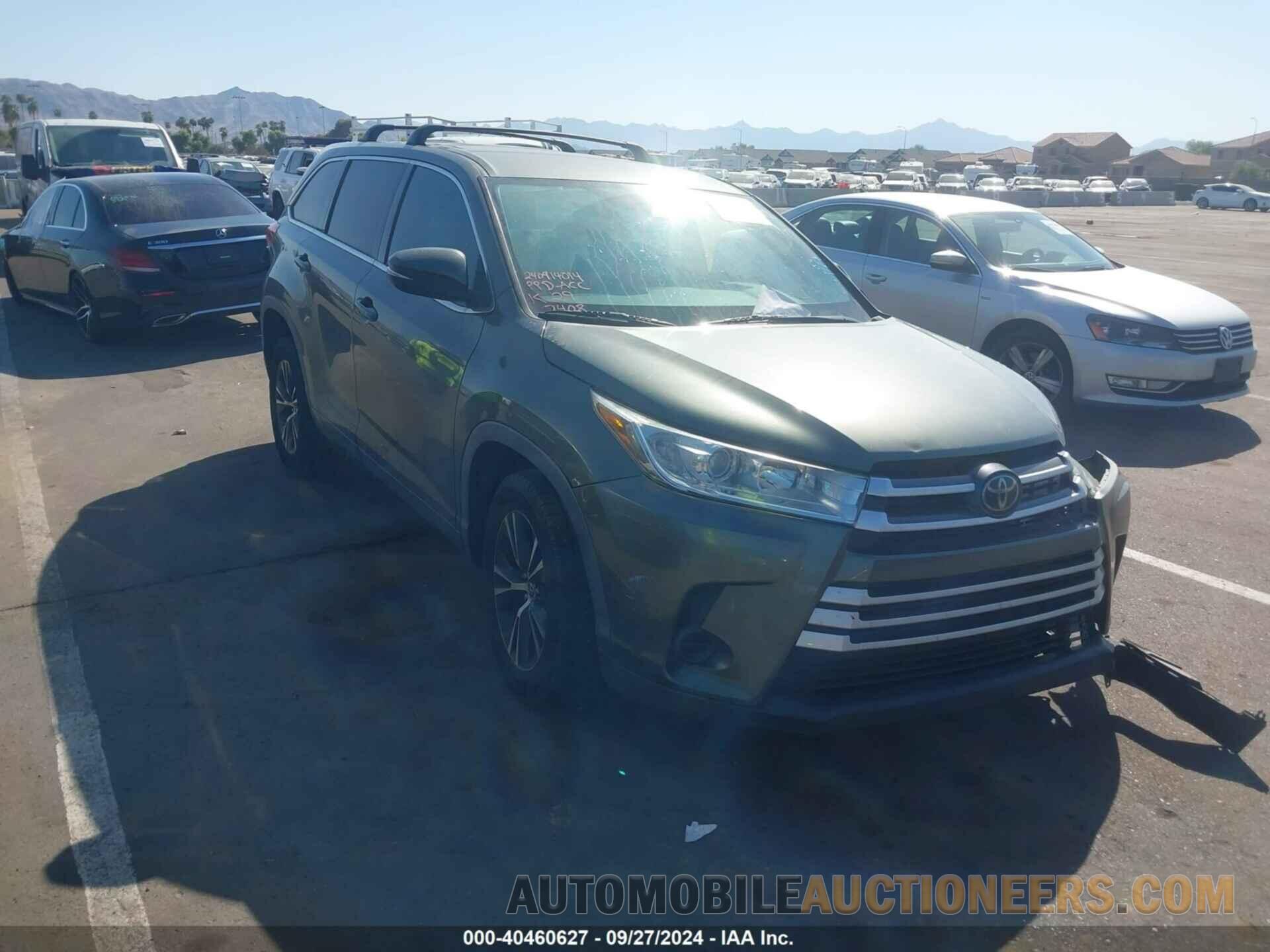 5TDZZRFHXJS287408 TOYOTA HIGHLANDER 2018