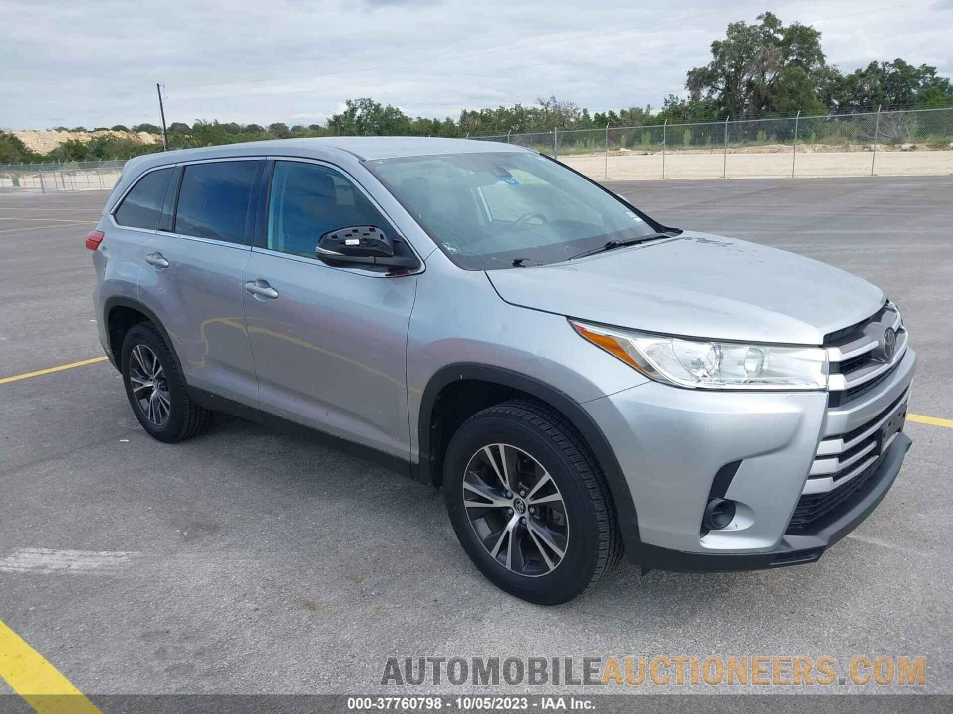 5TDZZRFHXKS291072 TOYOTA HIGHLANDER 2019