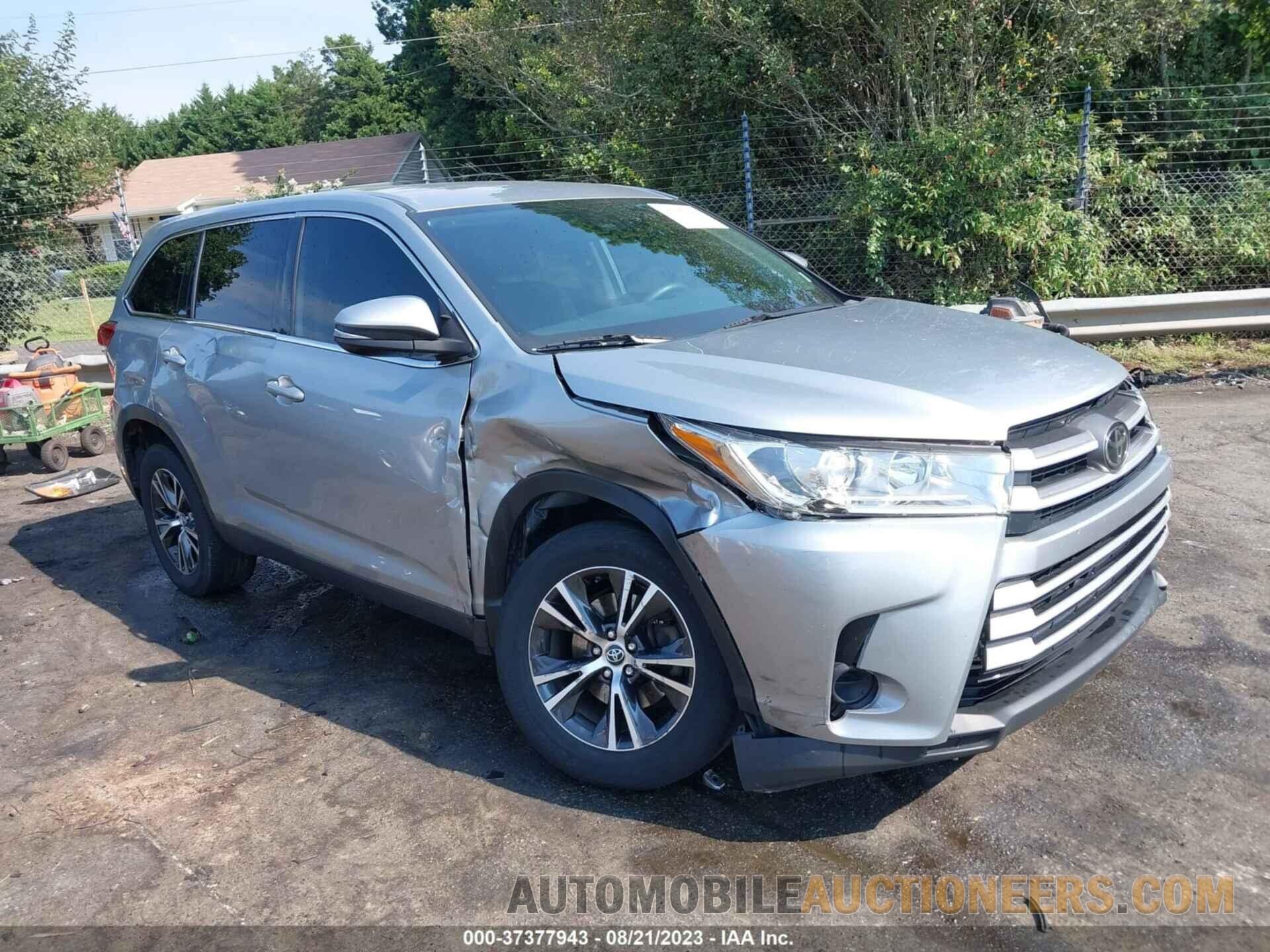 5TDZZRFHXKS304676 TOYOTA HIGHLANDER 2019