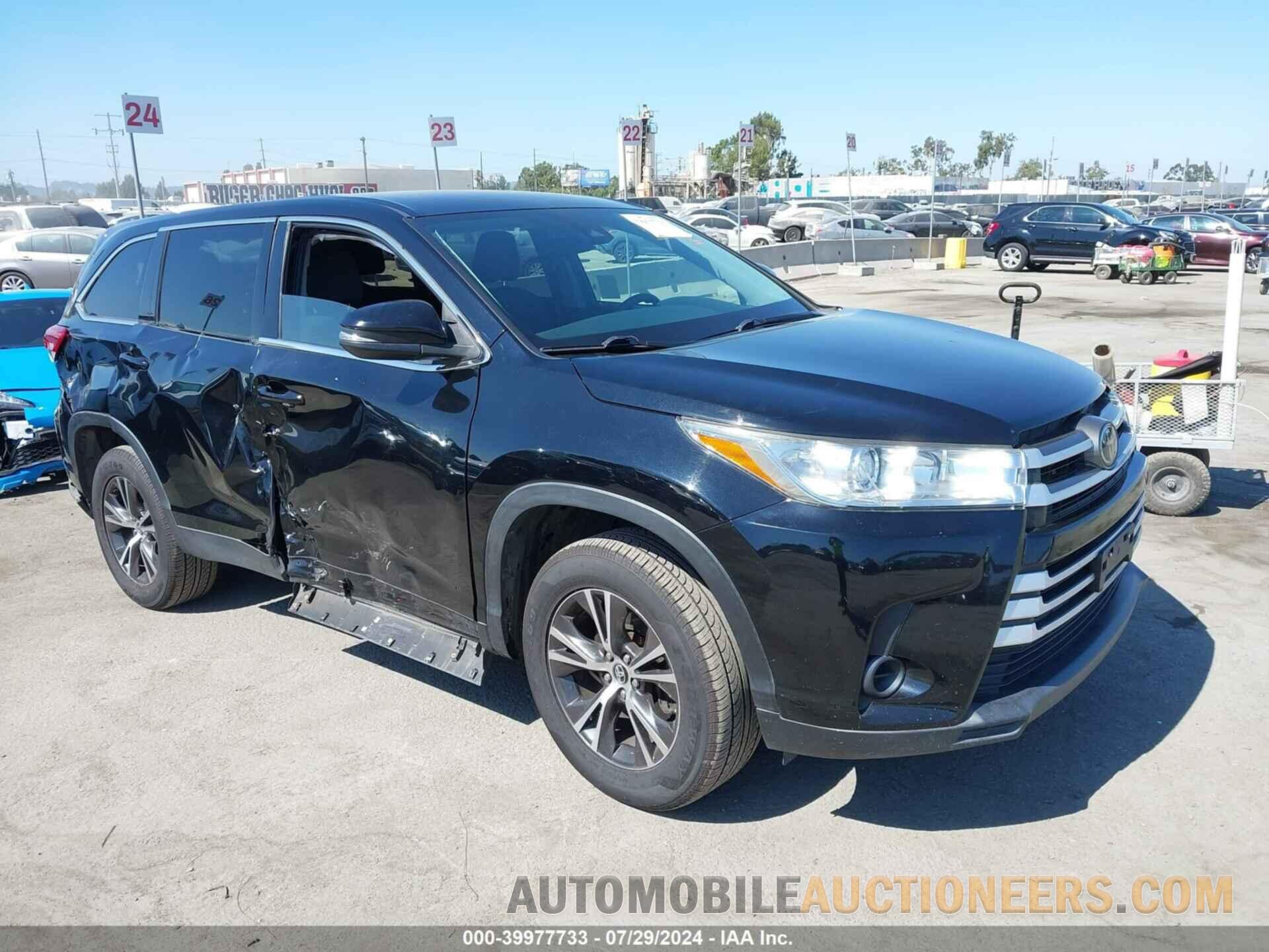 5TDZZRFHXKS308307 TOYOTA HIGHLANDER 2019