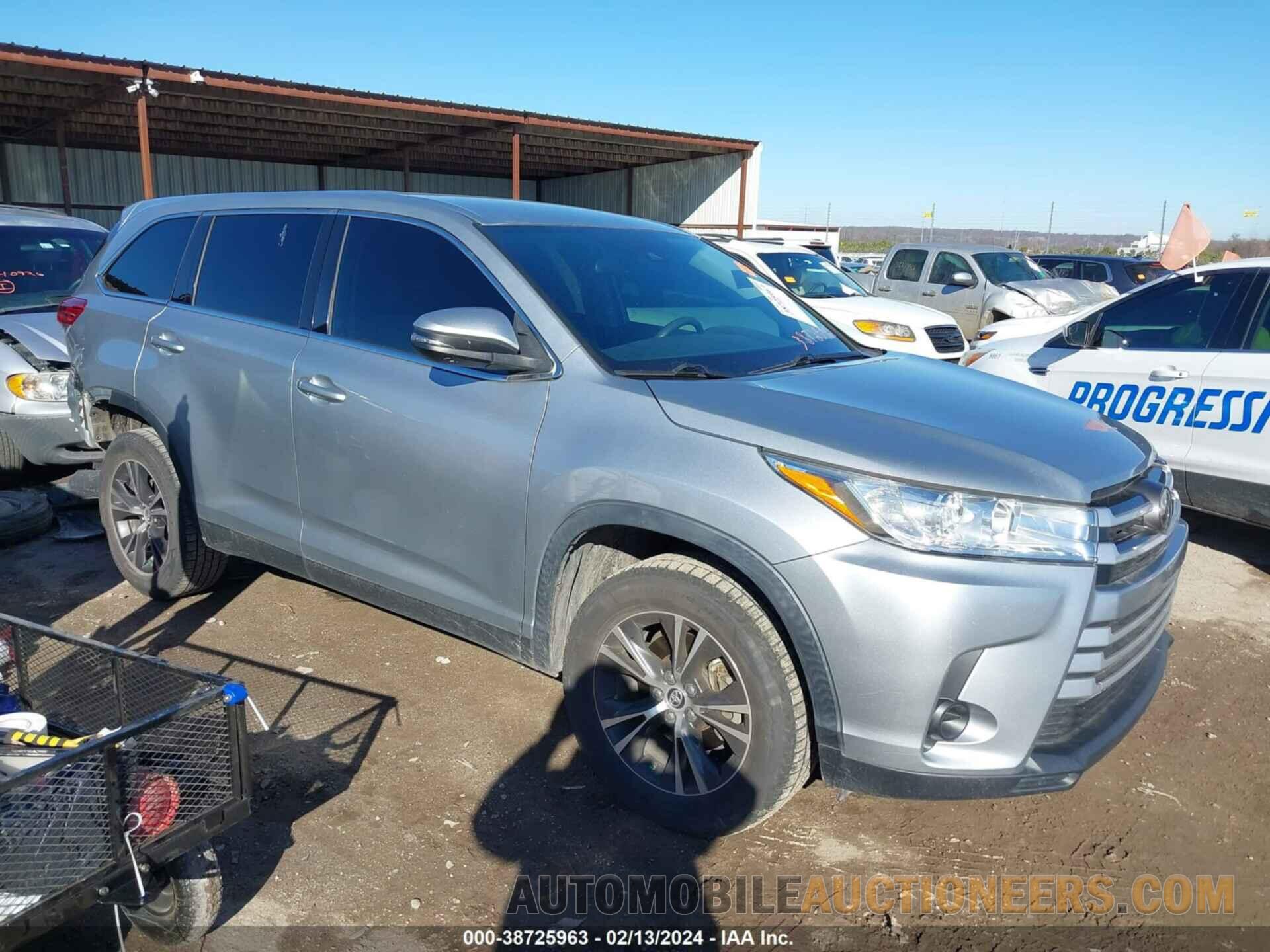 5TDZZRFHXKS313412 TOYOTA HIGHLANDER 2019