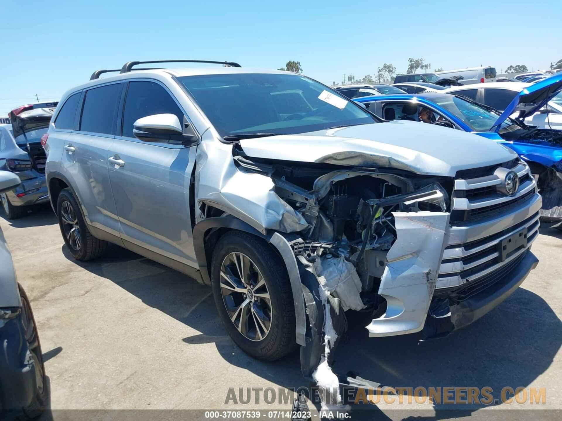 5TDZZRFHXKS316701 TOYOTA HIGHLANDER 2019