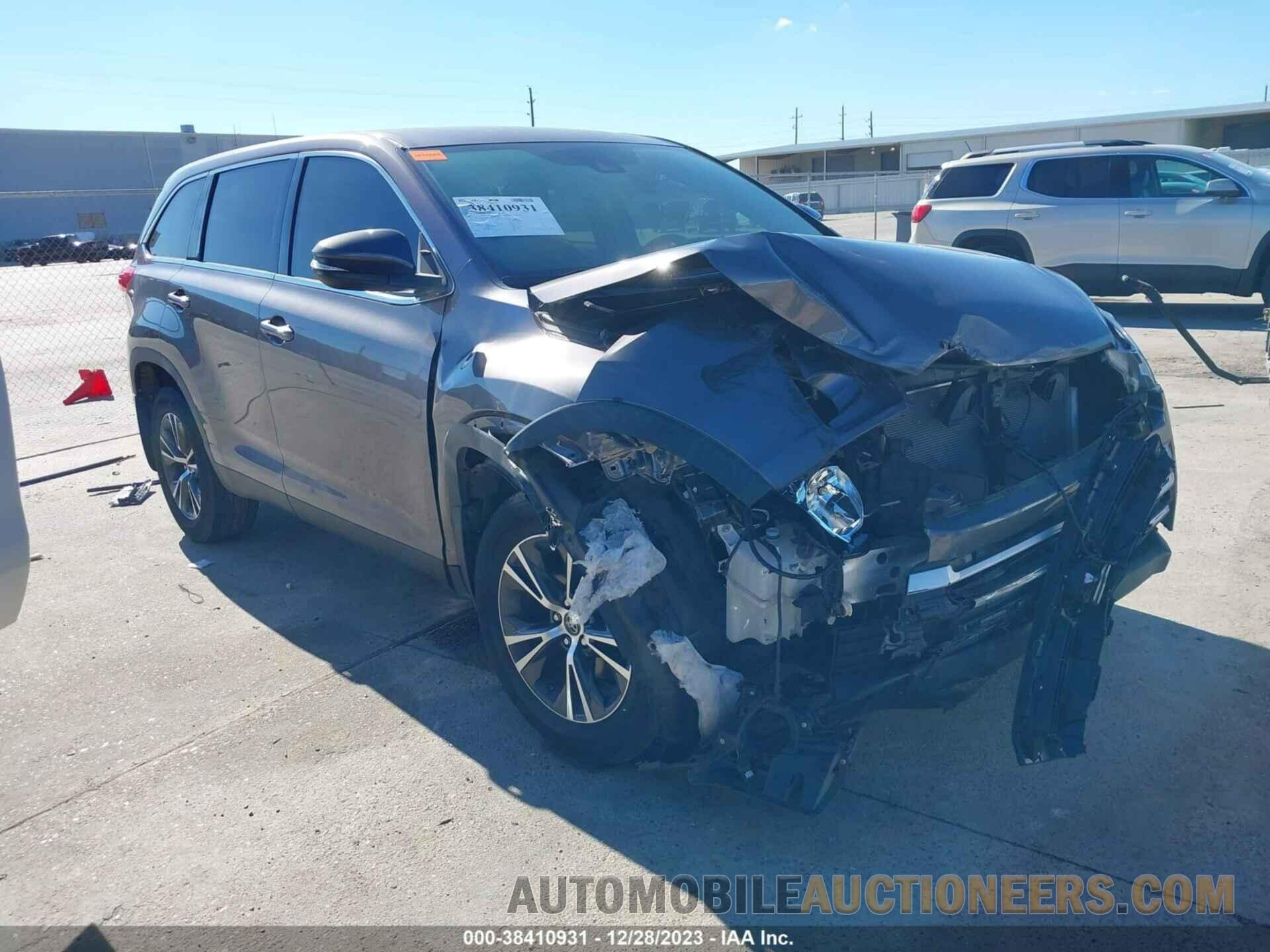 5TDZZRFHXKS318755 TOYOTA HIGHLANDER 2019