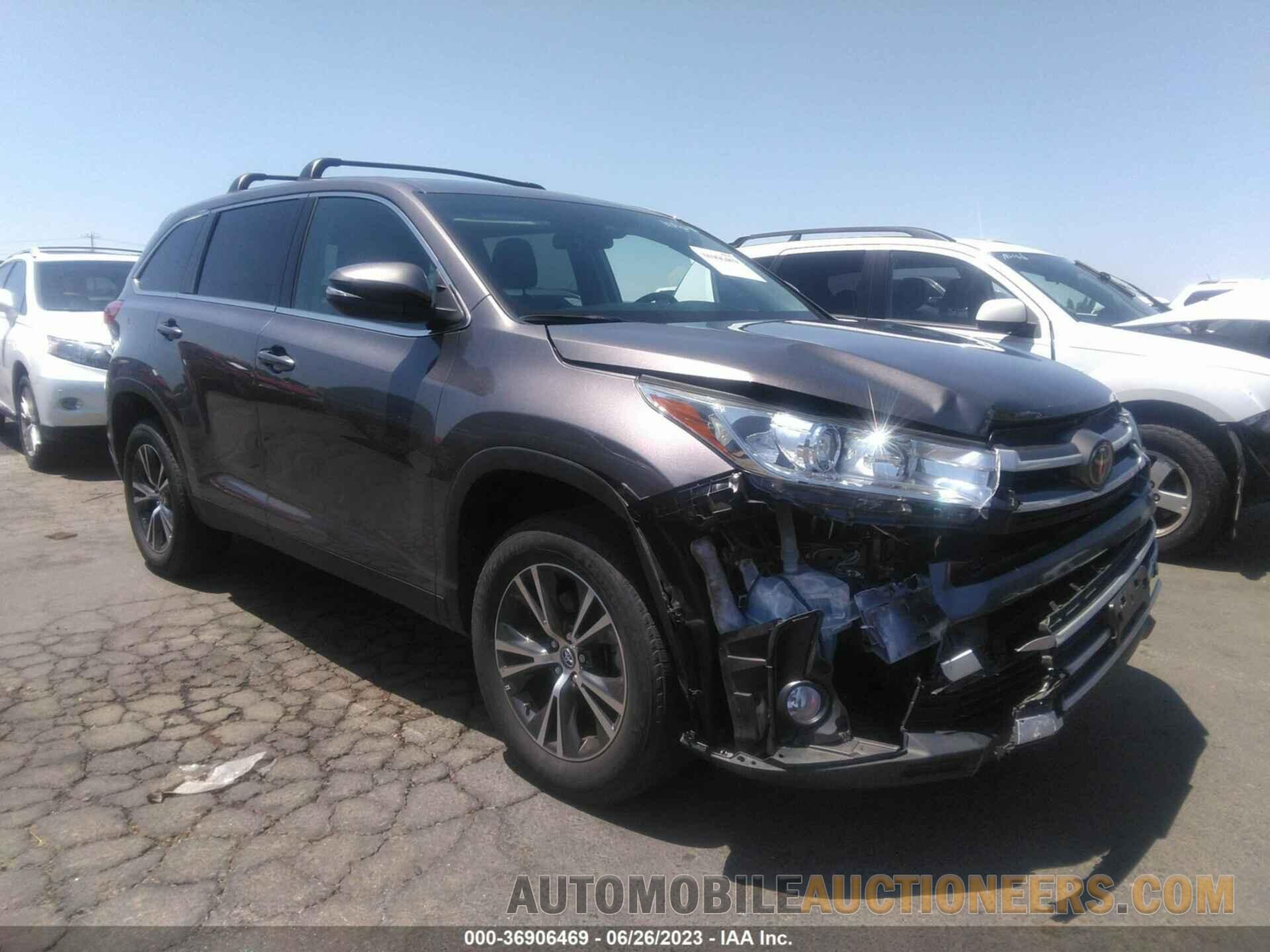 5TDZZRFHXKS321462 TOYOTA HIGHLANDER 2019