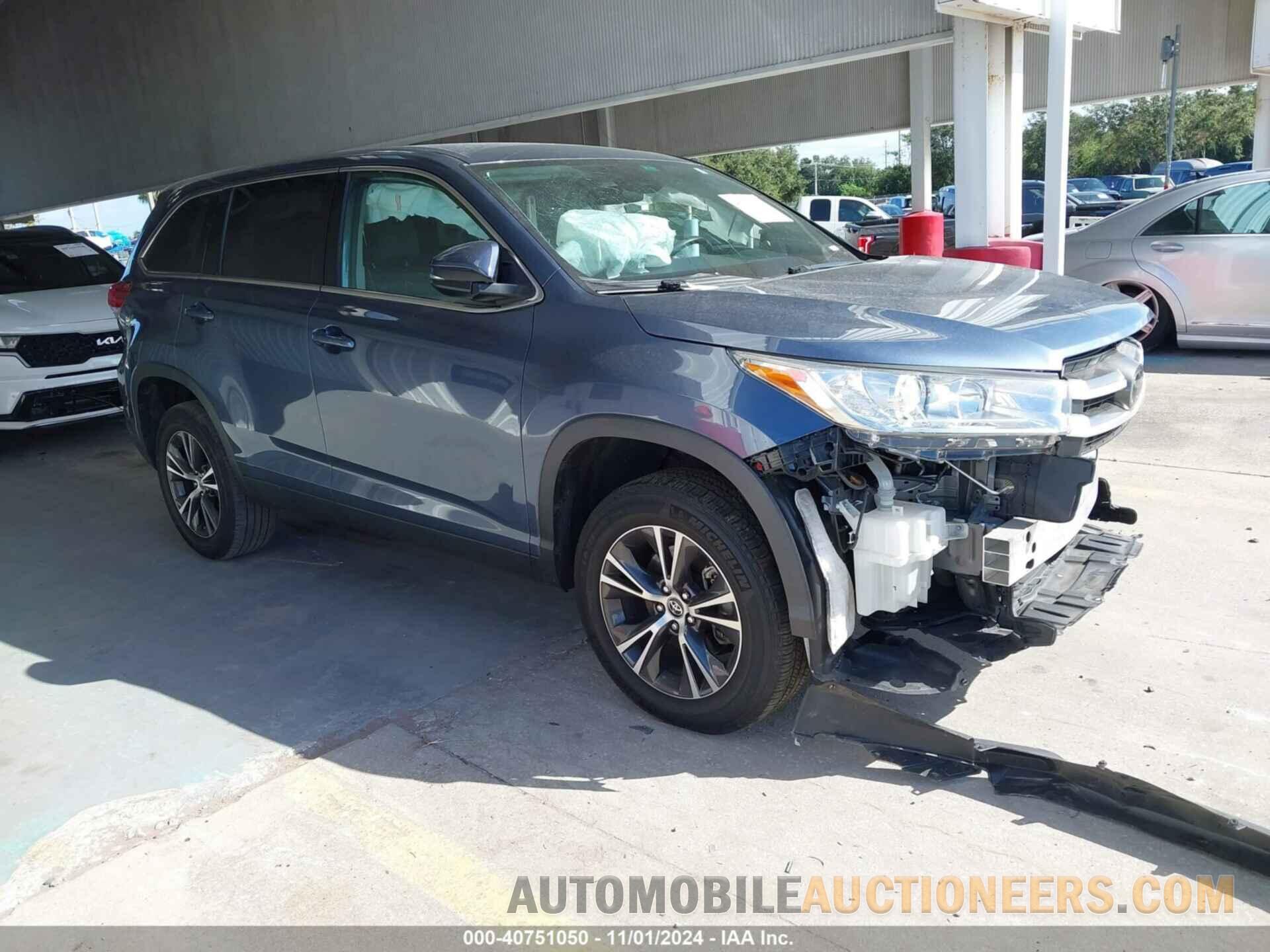 5TDZZRFHXKS332171 TOYOTA HIGHLANDER 2019