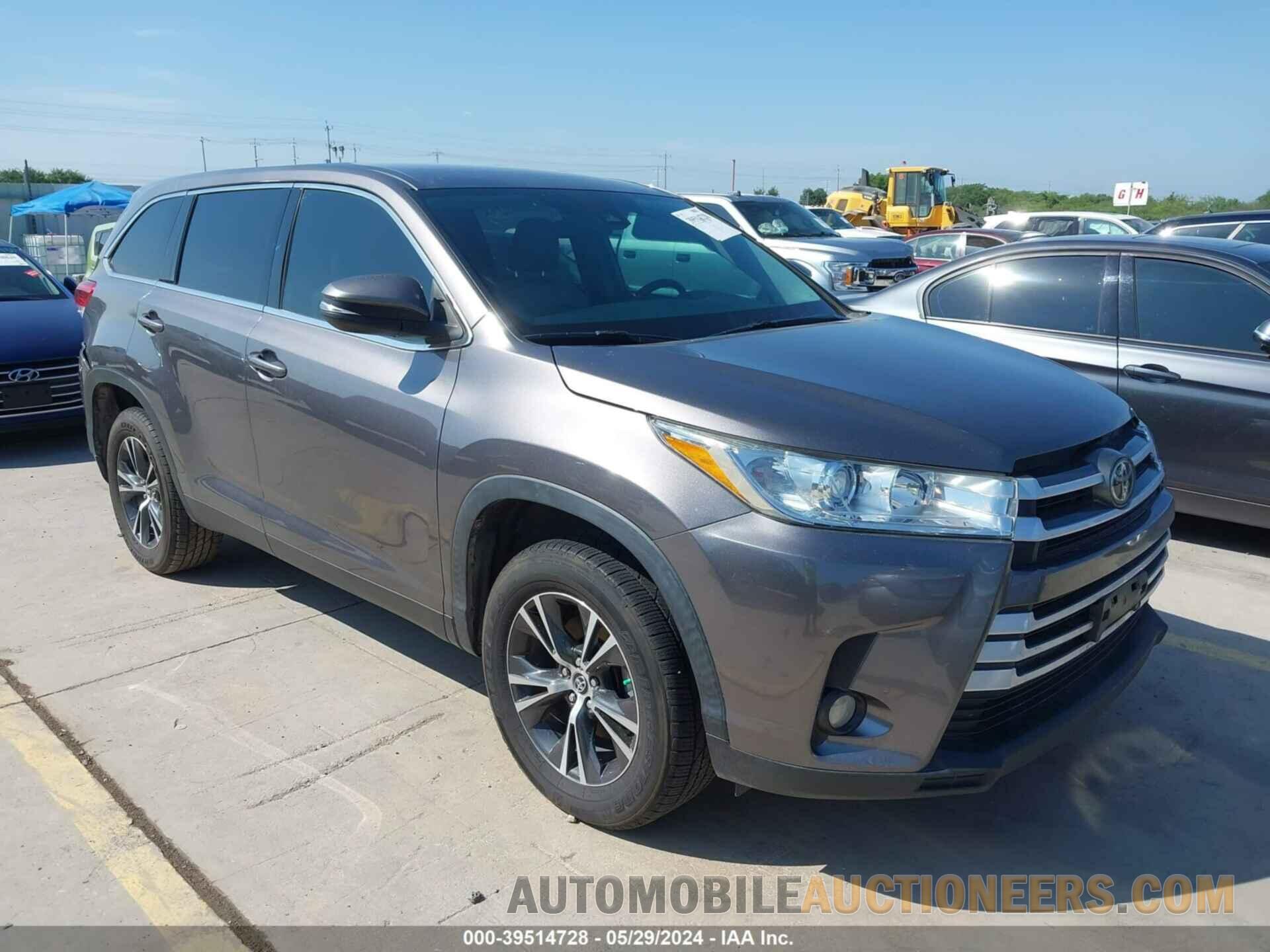 5TDZZRFHXKS358754 TOYOTA HIGHLANDER 2019