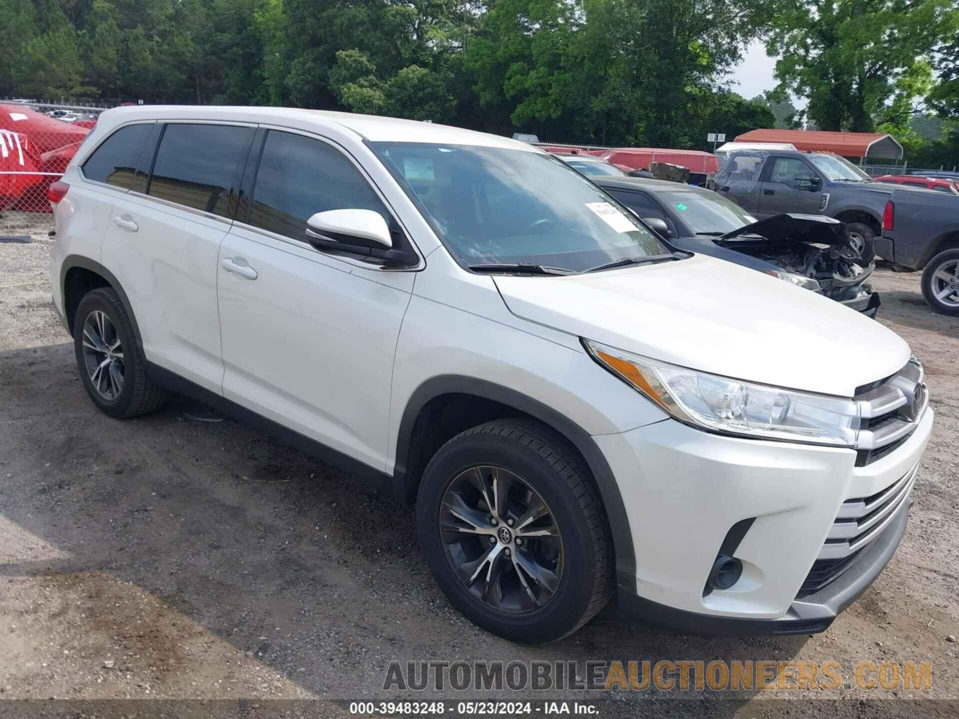 5TDZZRFHXKS360617 TOYOTA HIGHLANDER 2019