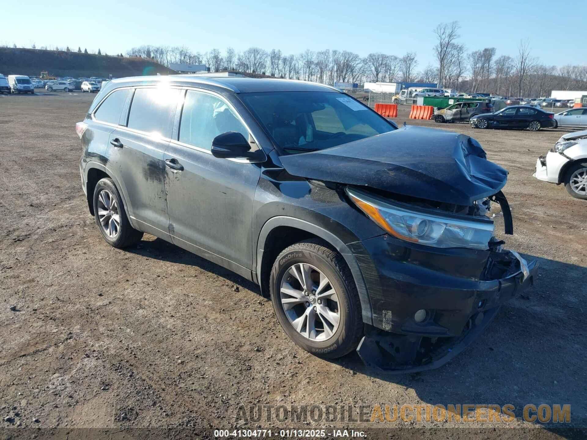 5TVJKRFH7FF156669 TOYOTA HIGHLANDER 2015