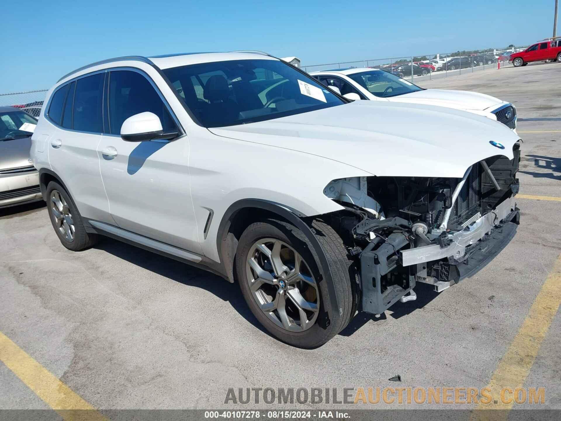 5UX43DP03N9K72159 BMW X3 2022