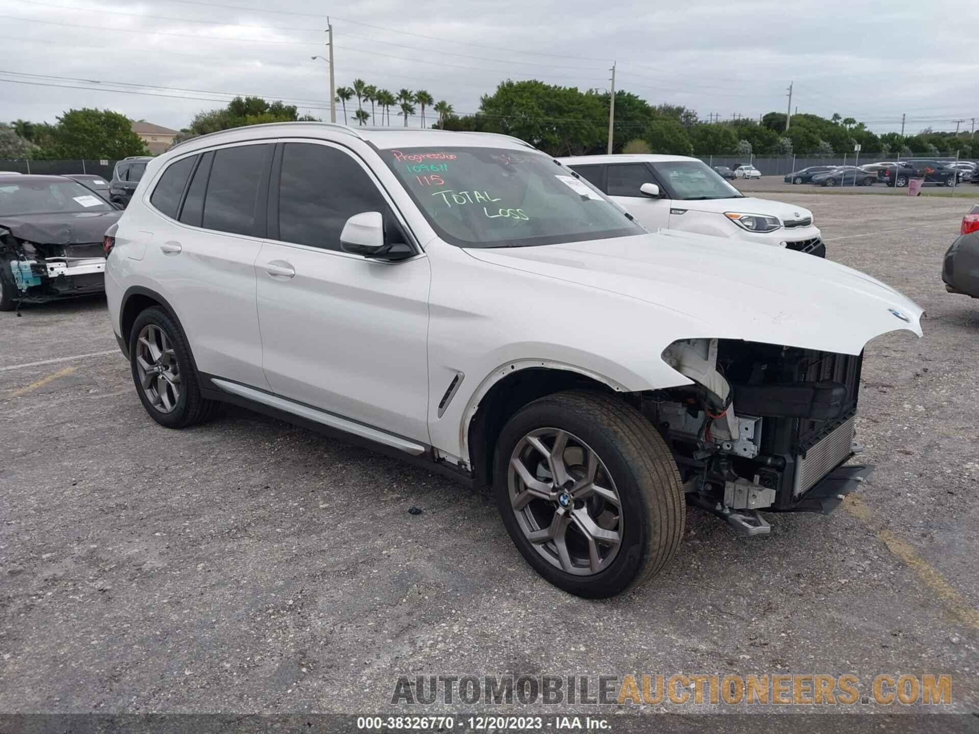 5UX43DP06N9J74436 BMW X3 2022