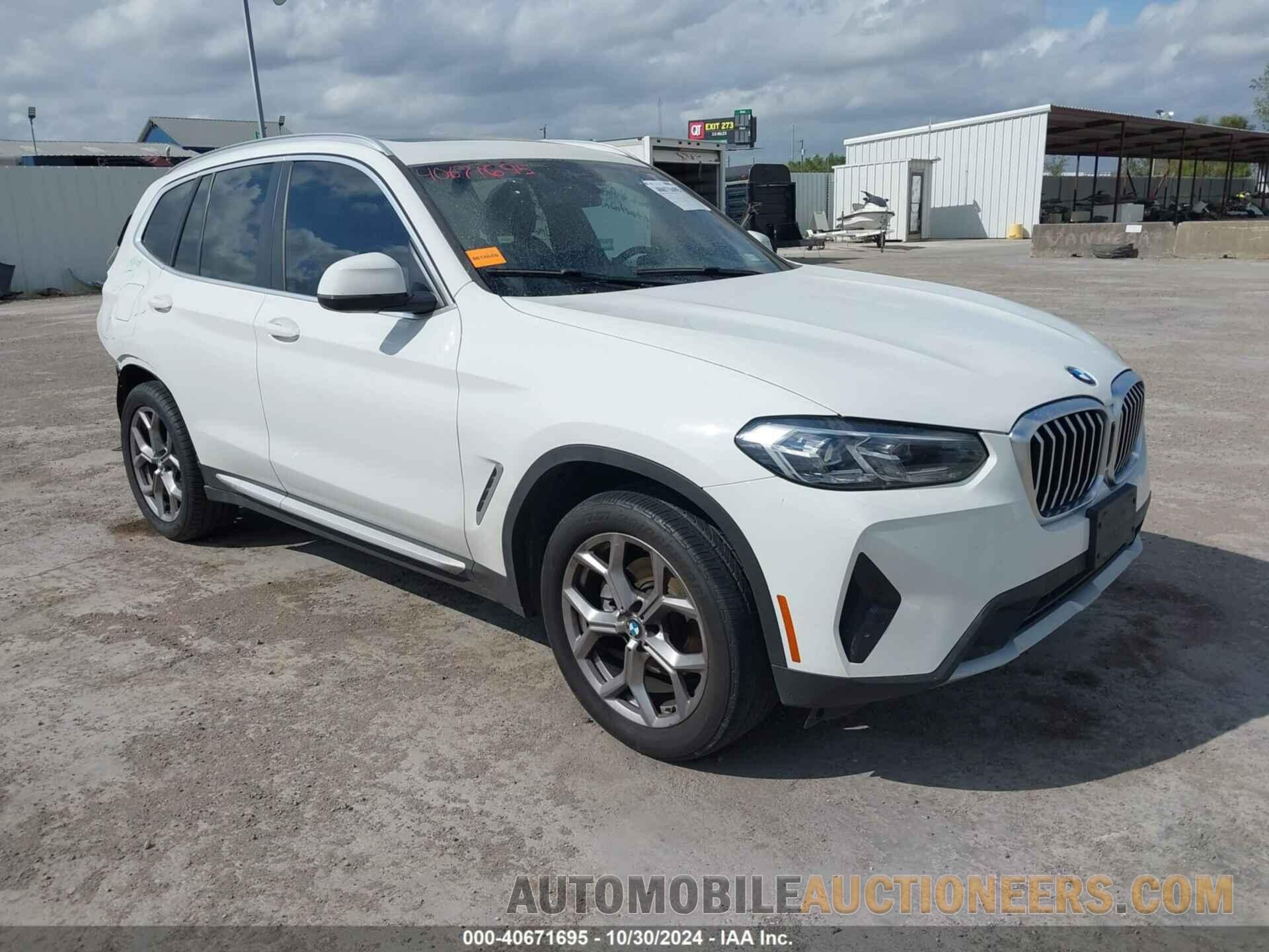 5UX43DP0XN9J37406 BMW X3 2022