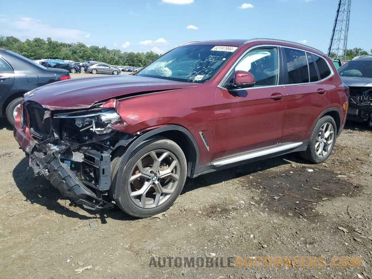 5UX53DP00N9M38500 BMW X3 2022