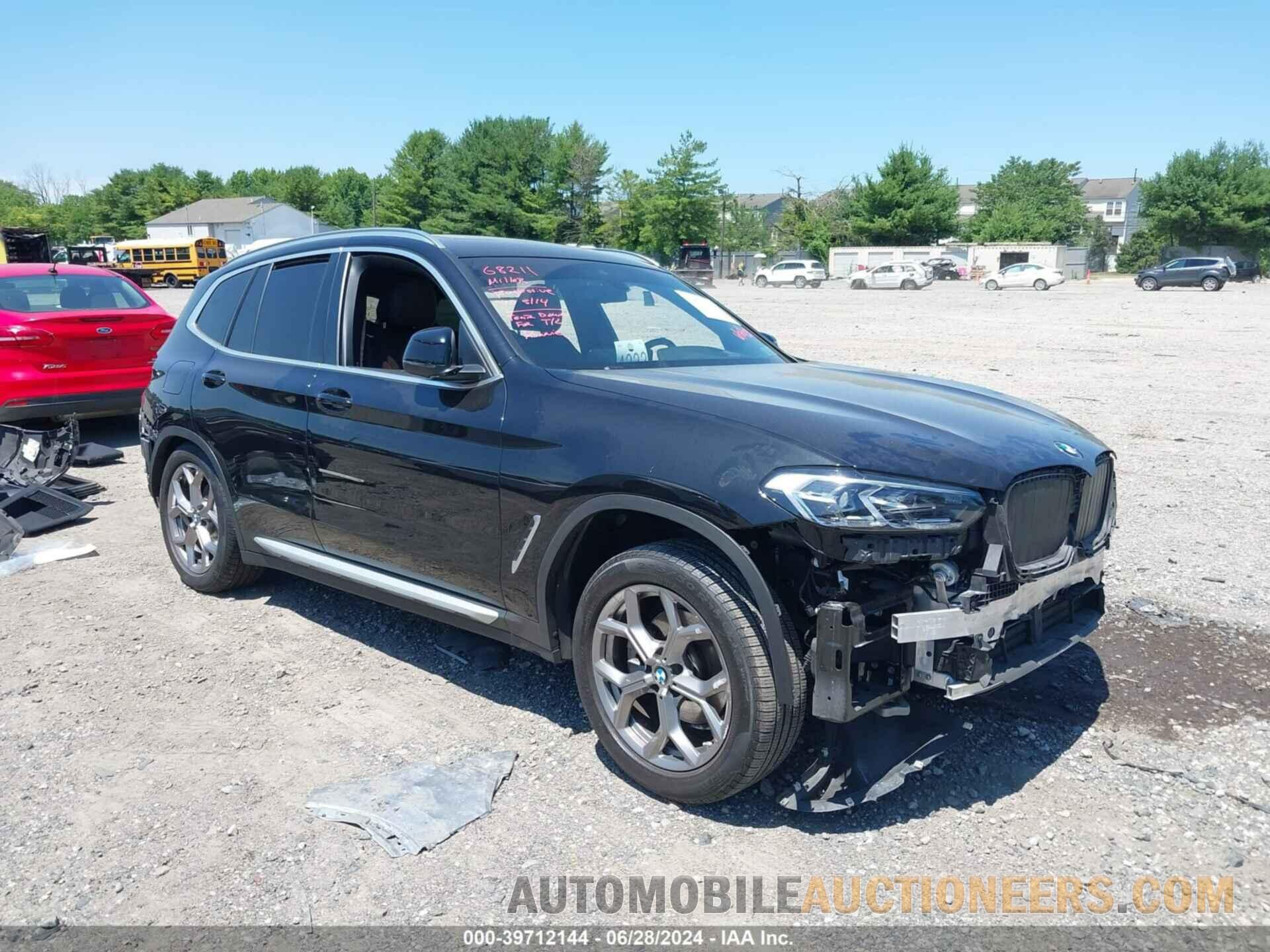 5UX53DP01N9J36925 BMW X3 2022