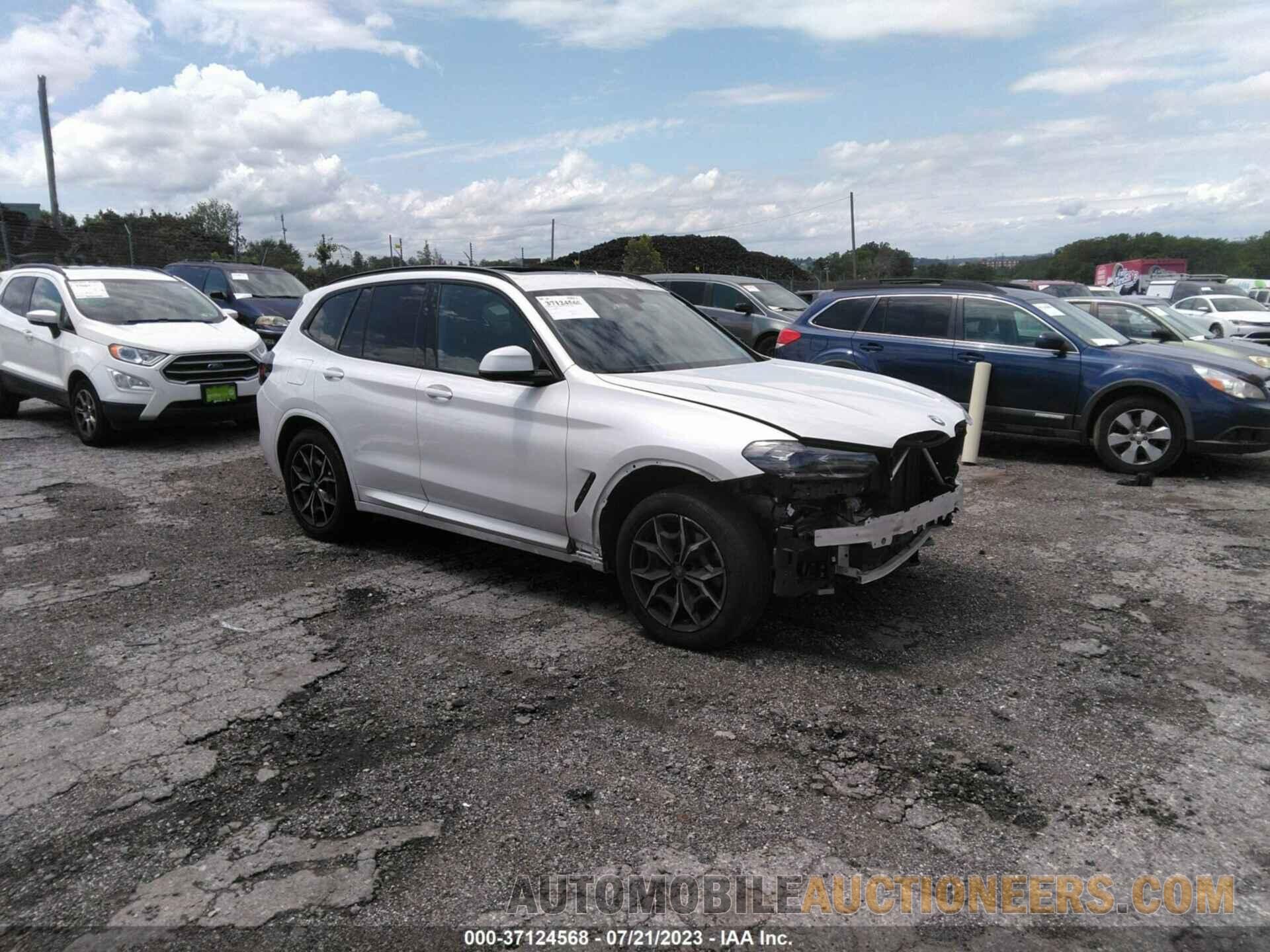 5UX53DP02N9M25974 BMW X3 2022