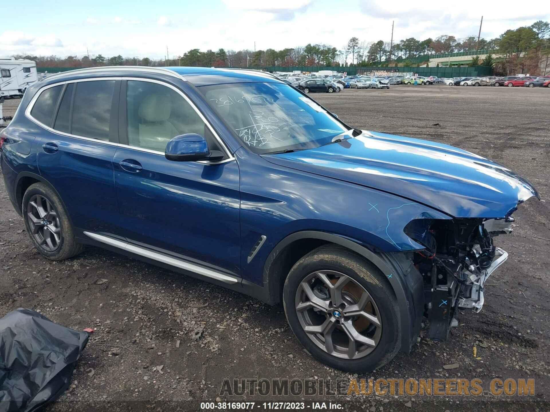 5UX53DP03N9K12533 BMW X3 2022