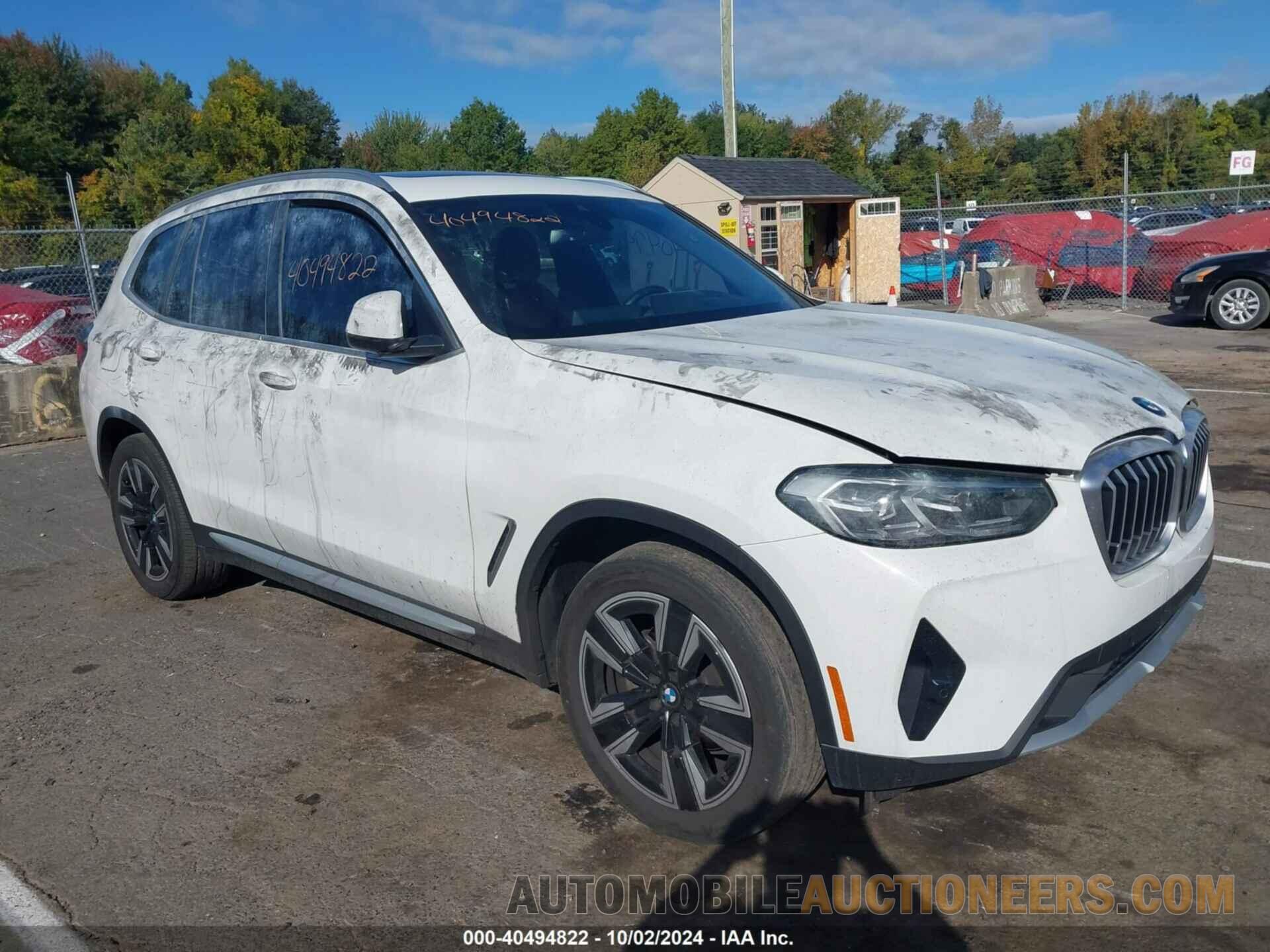 5UX53DP08N9M87198 BMW X3 2022