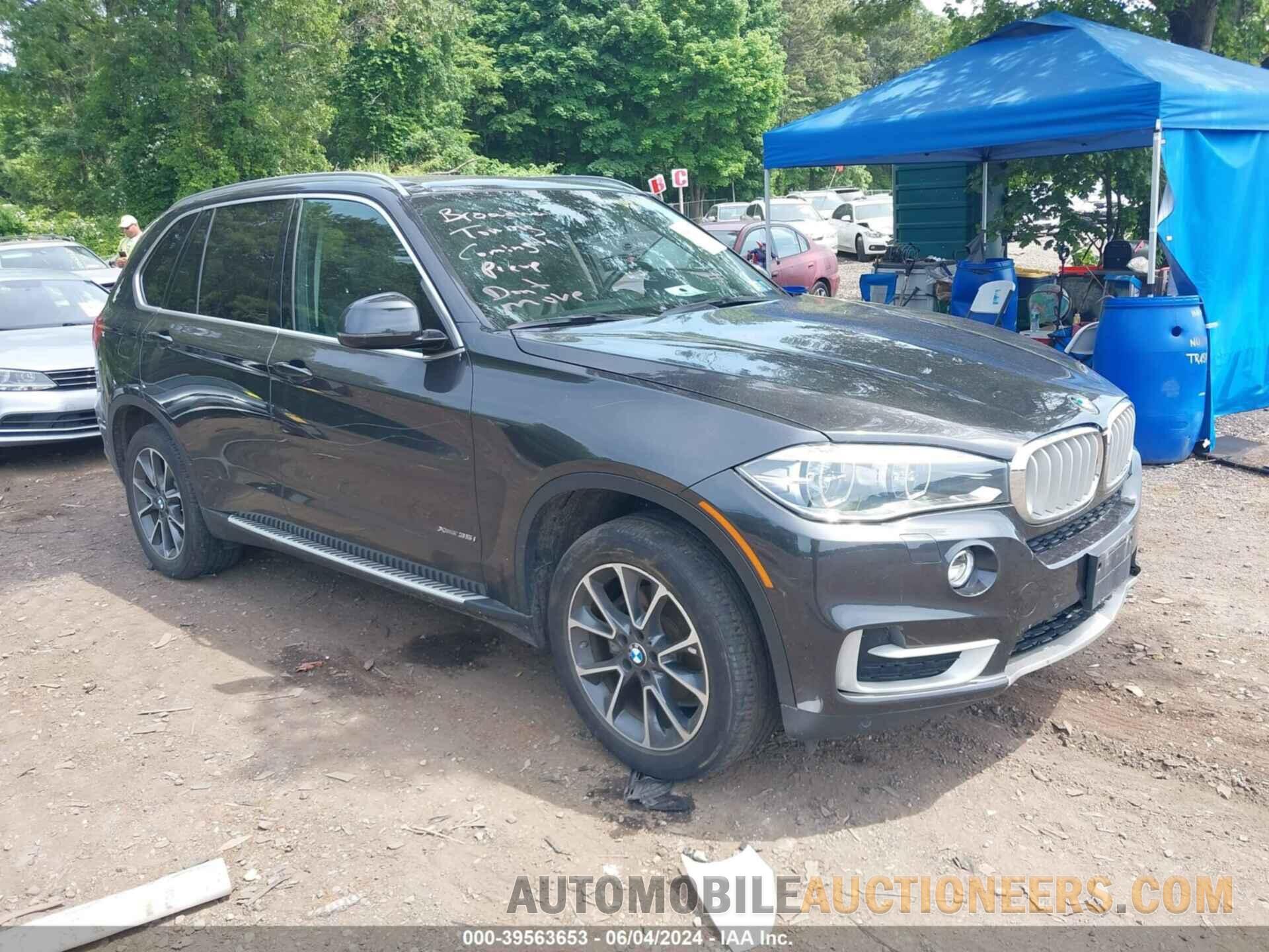 5UXKR0C59F0P02895 BMW X5 2015