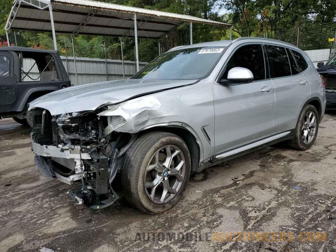 5UXTY3C06M9F30849 BMW X3 2021