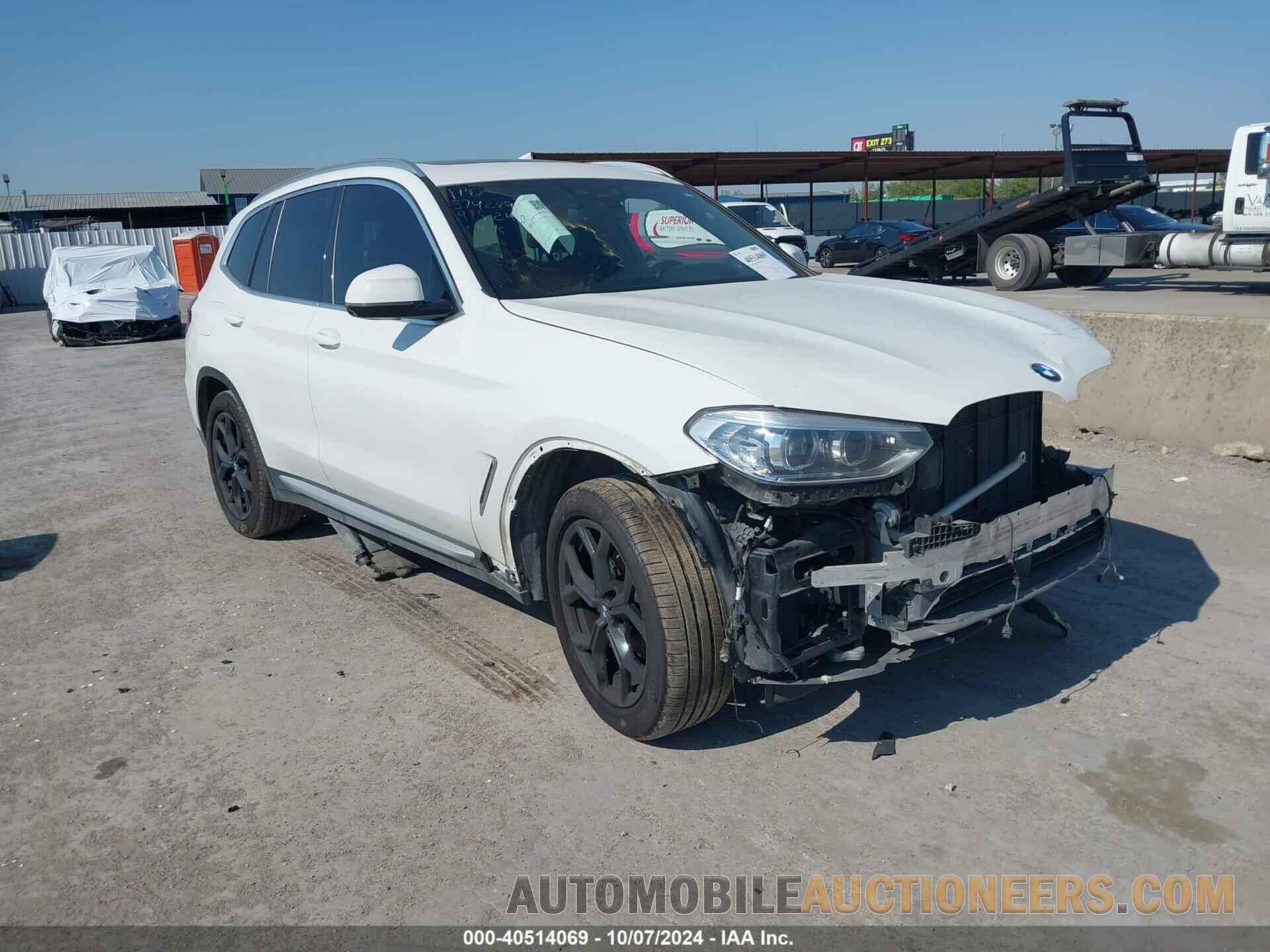 5UXTY3C07M9H88586 BMW X3 2021