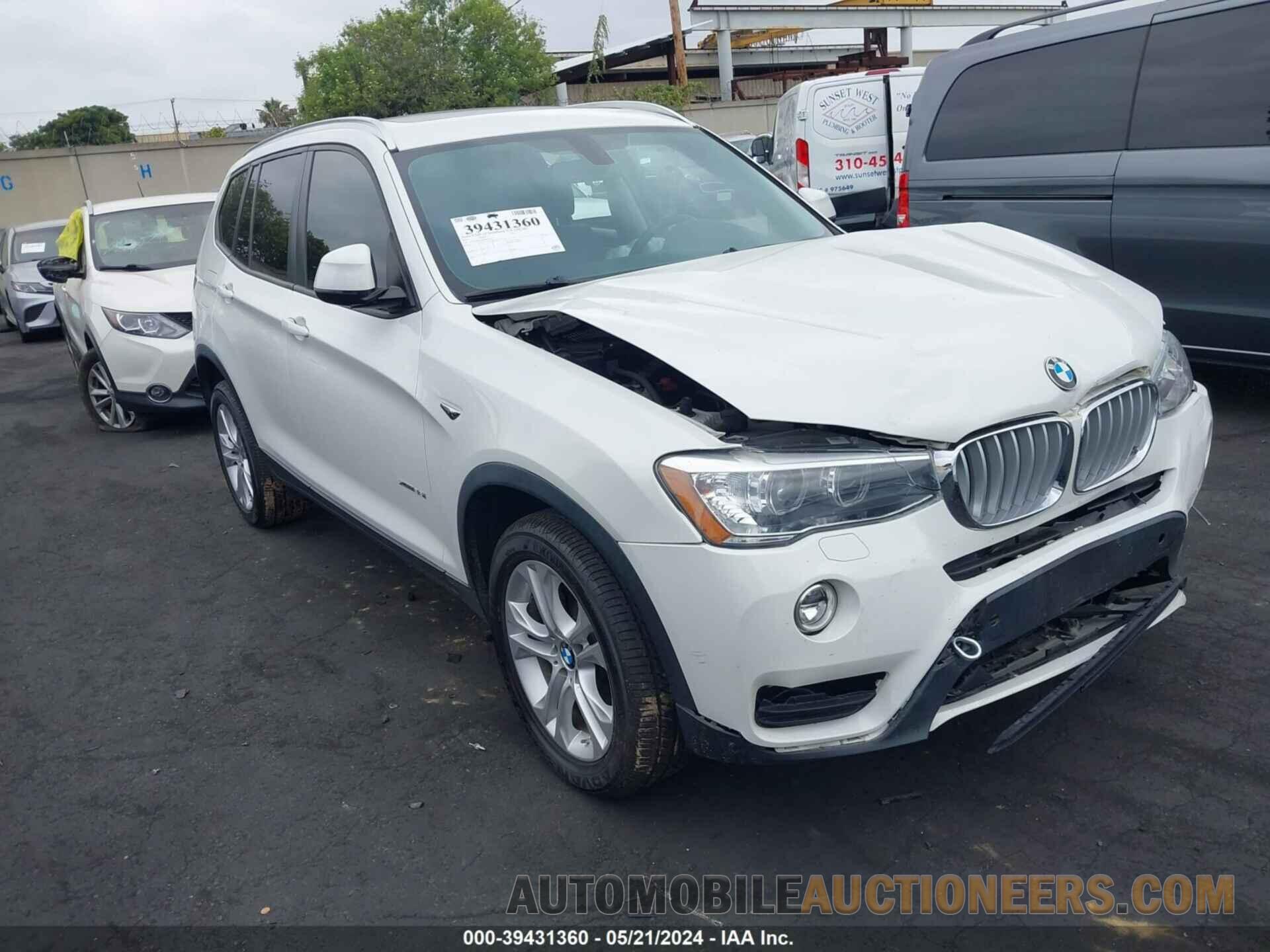 5UXWX7C33H0W39424 BMW X3 2017