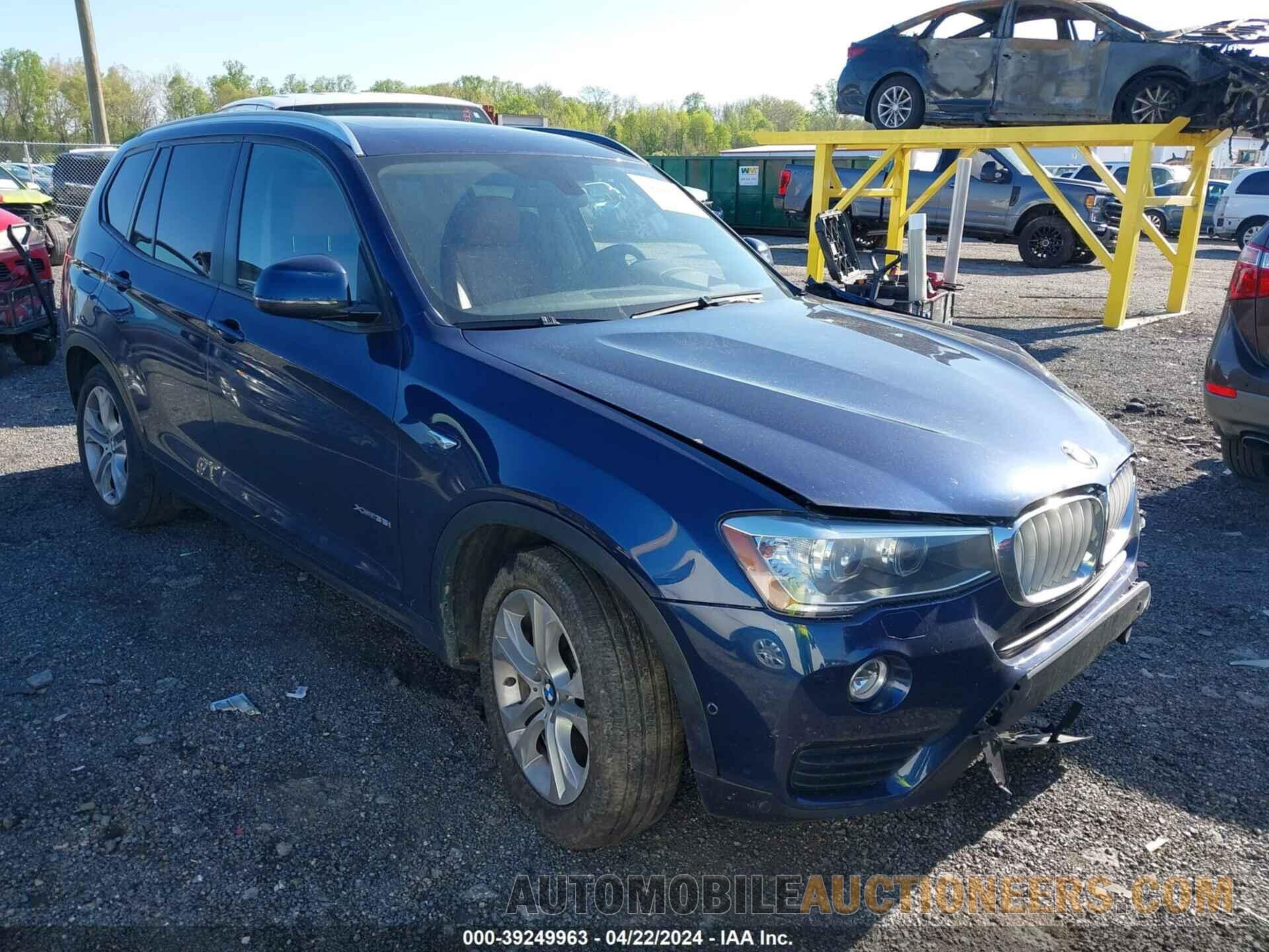 5UXWX7C51F0K34564 BMW X3 2015