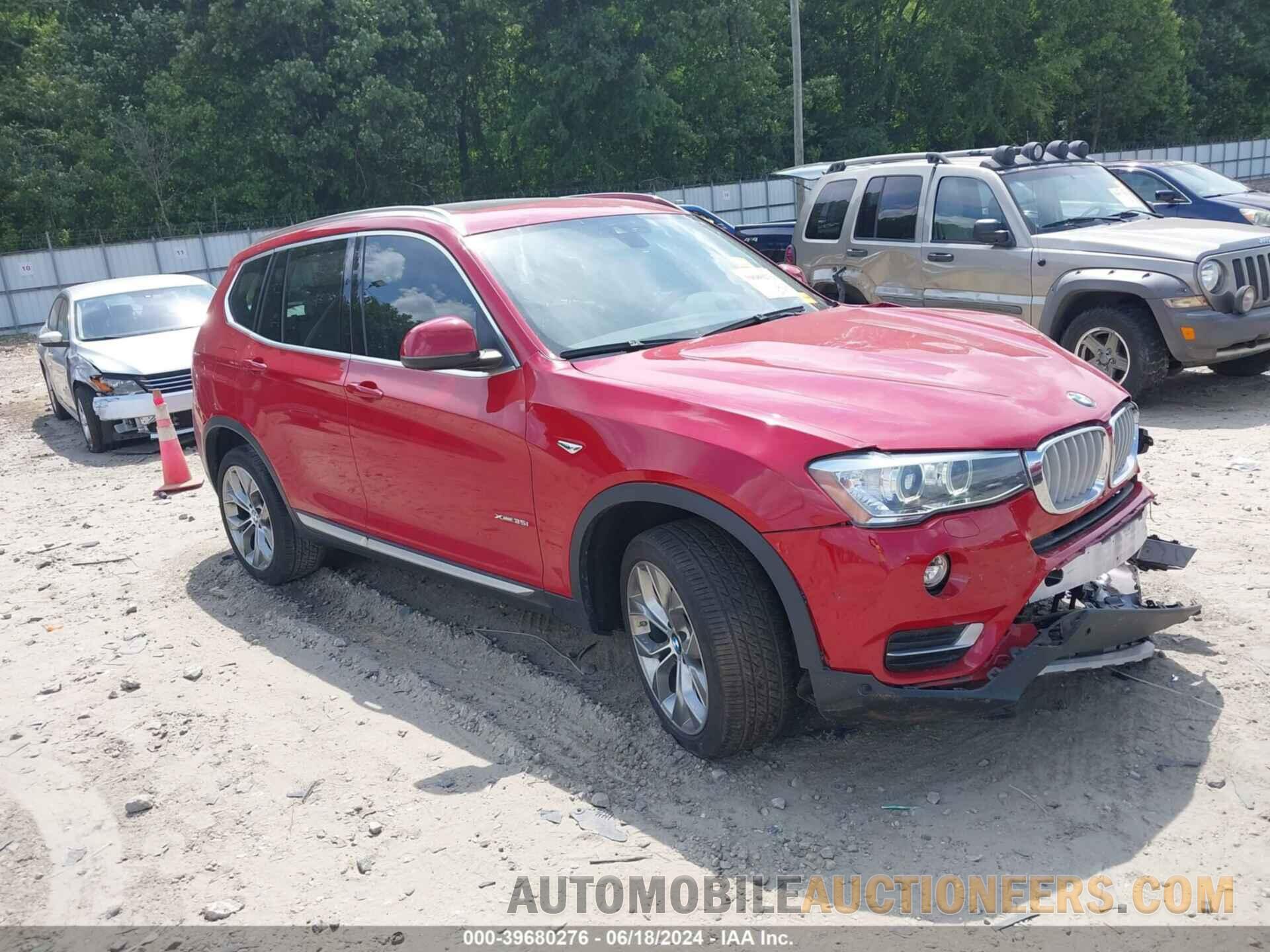 5UXWX7C52H0U41631 BMW X3 2017