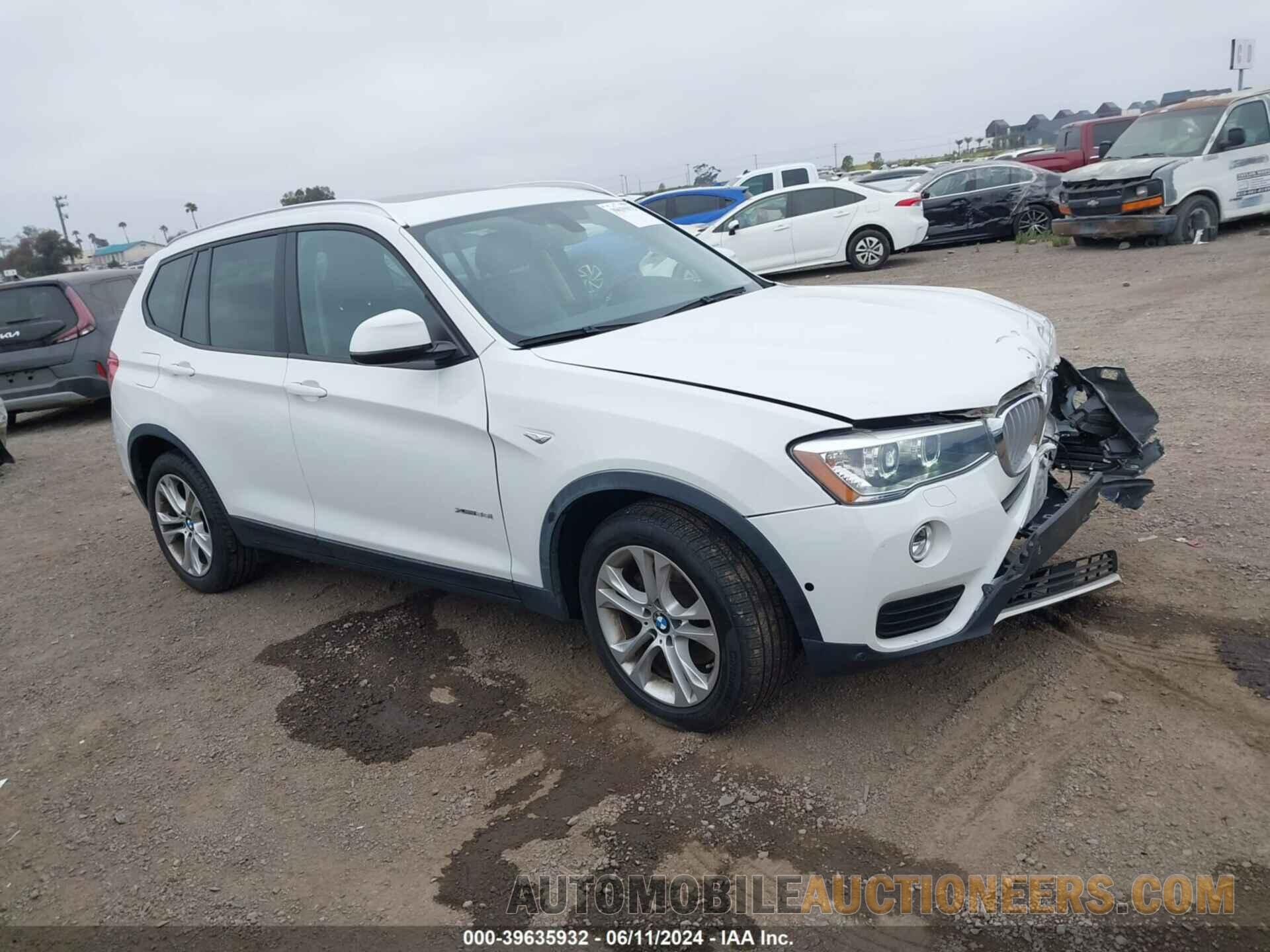 5UXWX7C53F0K32542 BMW X3 2015