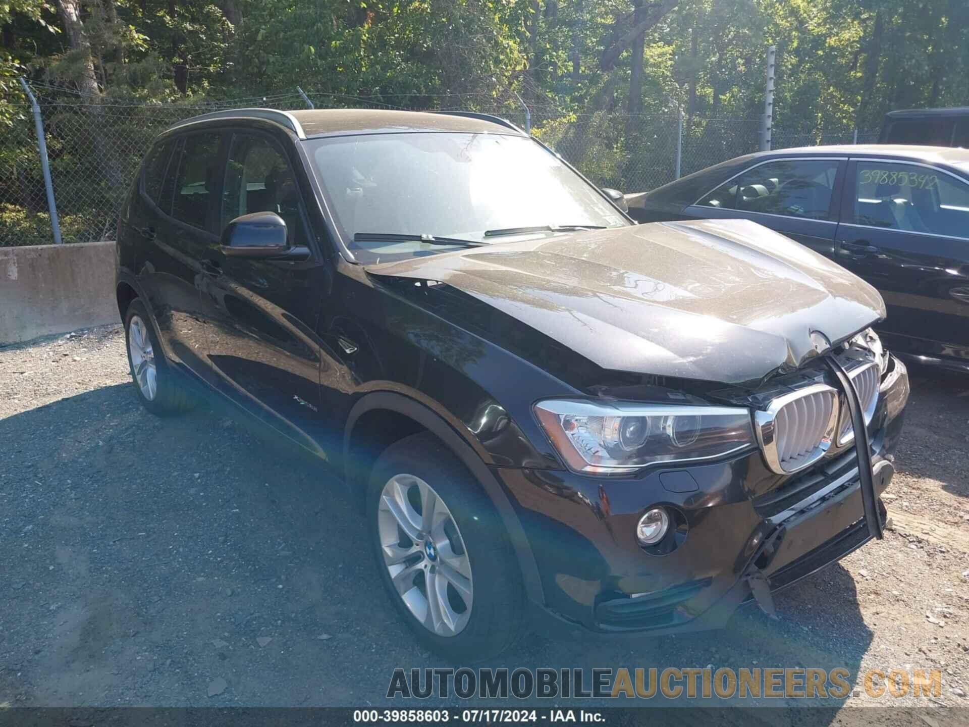 5UXWX7C54F0K35594 BMW X3 2015