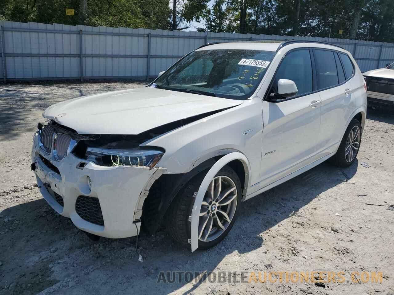 5UXWX7C54H0S18166 BMW X3 2017