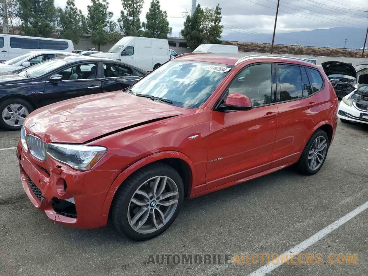 5UXWX7C55F0K34275 BMW X3 2015