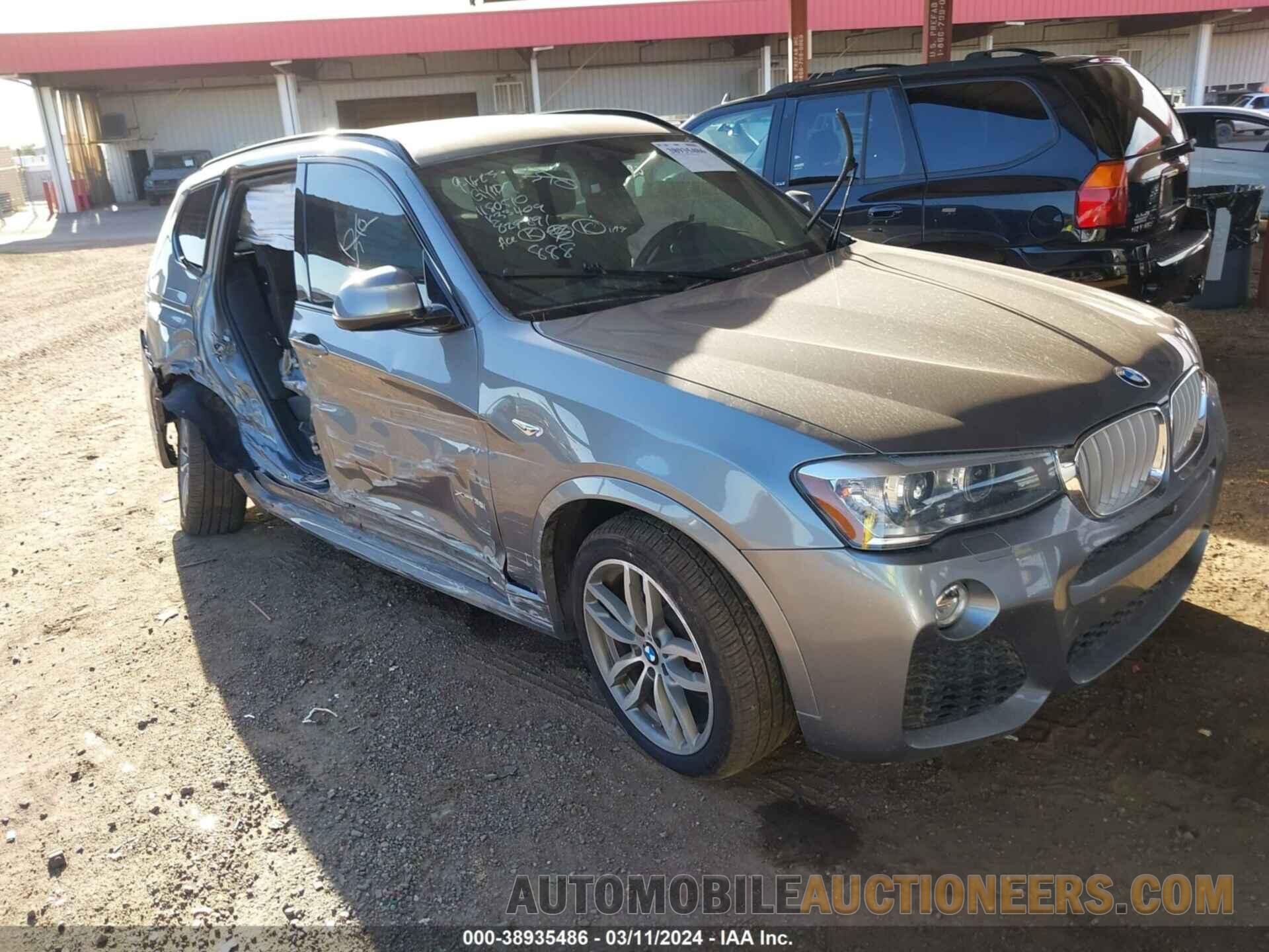 5UXWX7C56F0K33409 BMW X3 2015