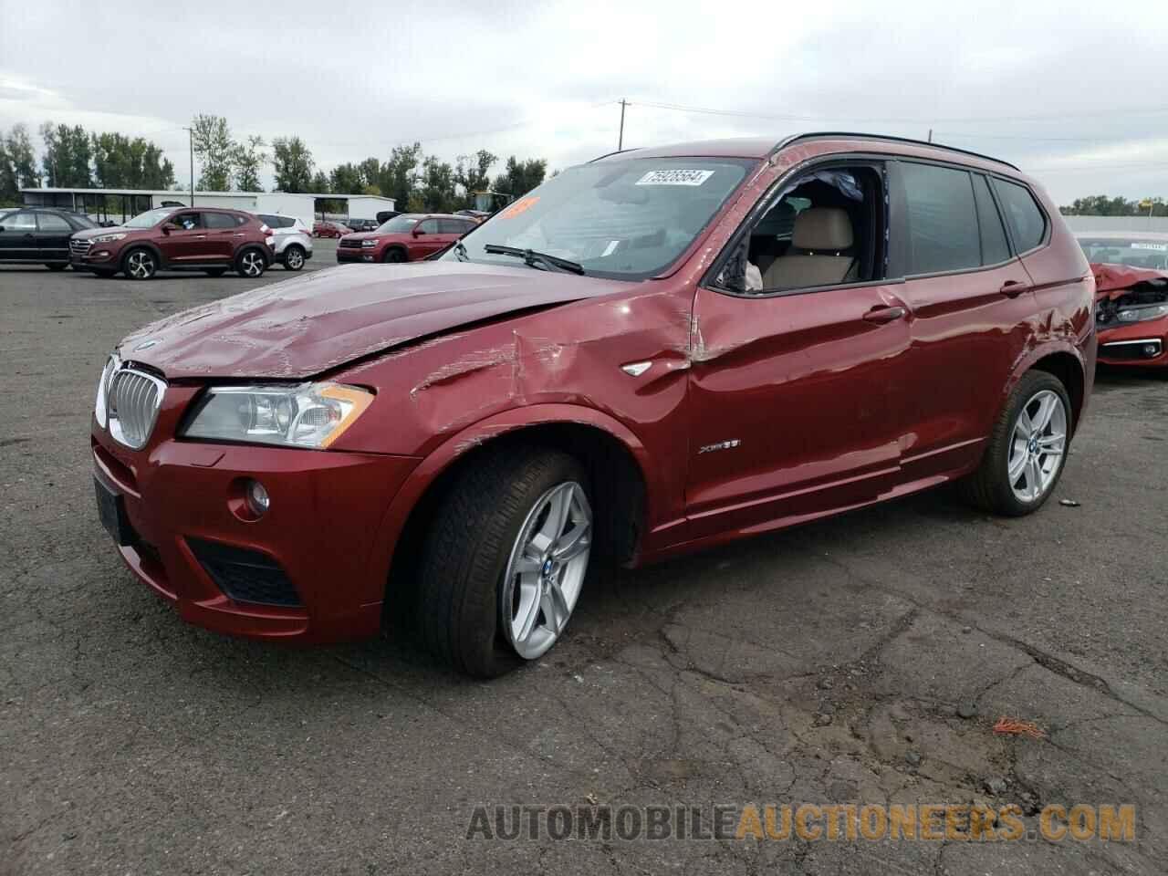 5UXWX7C57E0E77054 BMW X3 2014